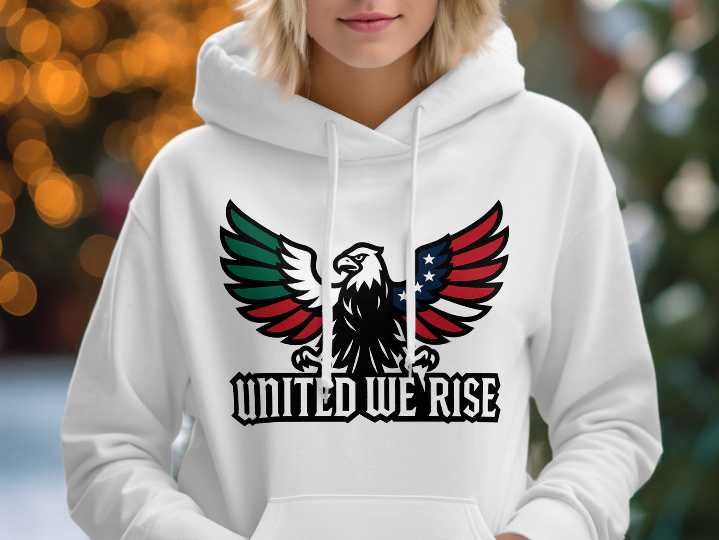 United We Rise Eagle Graphic Hoodie product