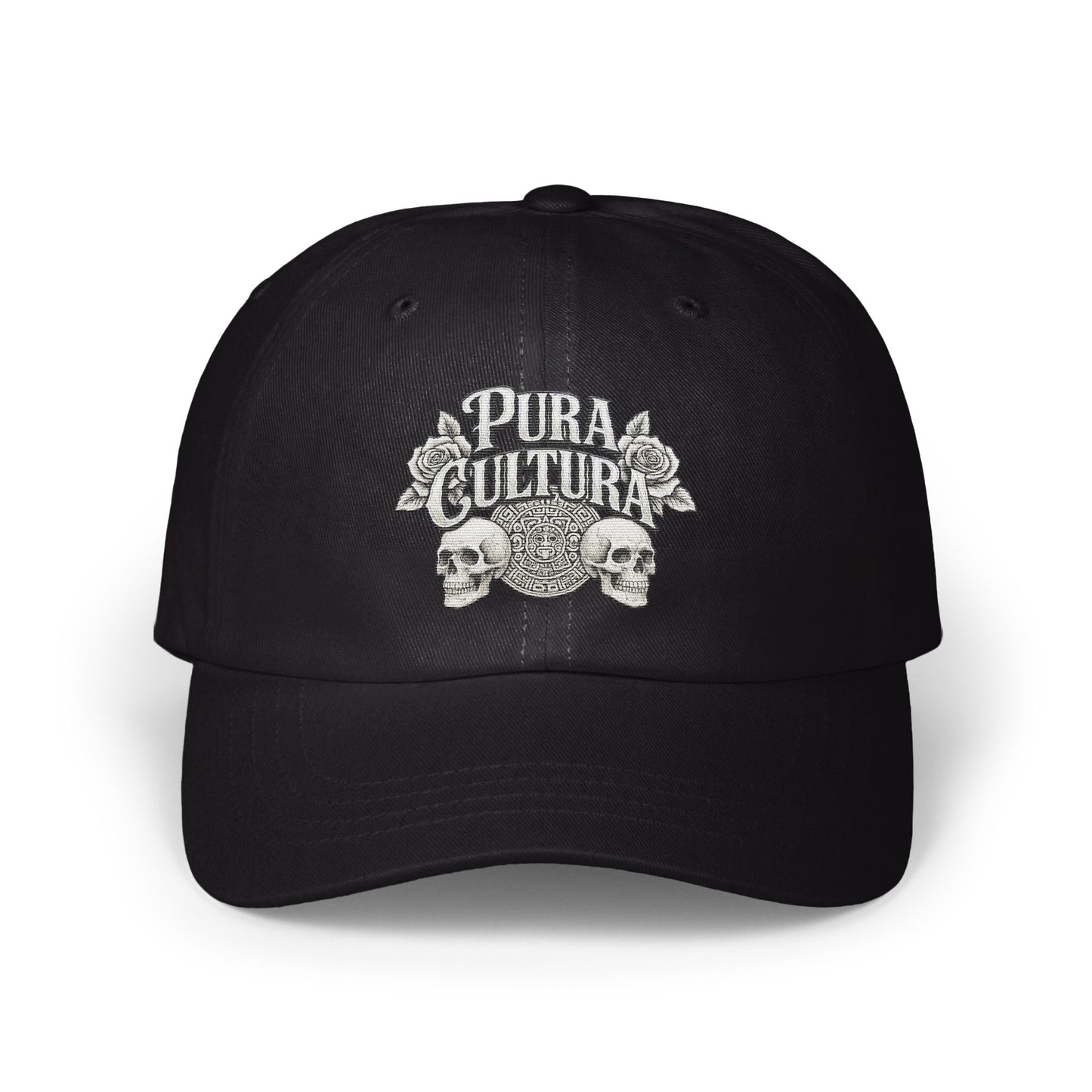 Pura Cultura Skulls and Roses Embroidered Cap product