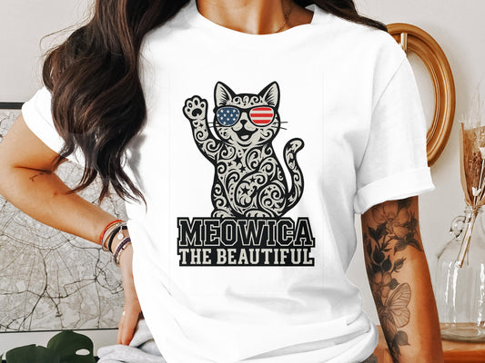 Meowica The Beautiful Cat Design T-shirt product type
