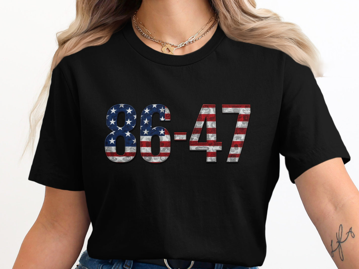 86-47 Patriotic Graphic Tee Shirt product type