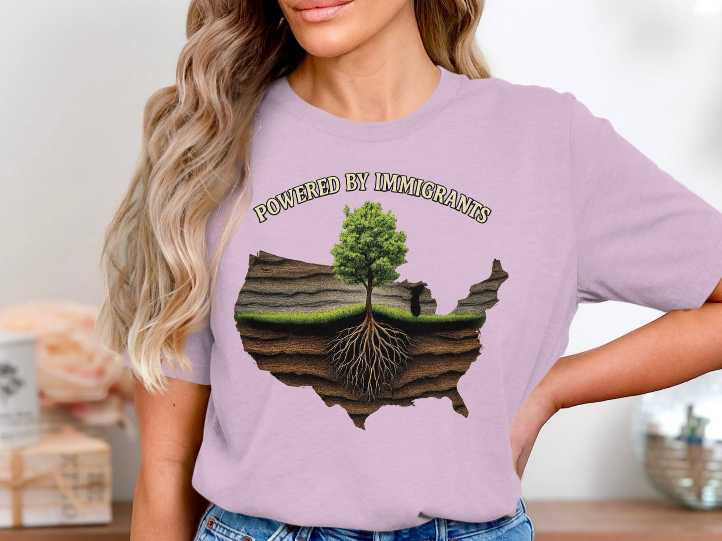 Powered By Immigrants Graphic T-Shirt product