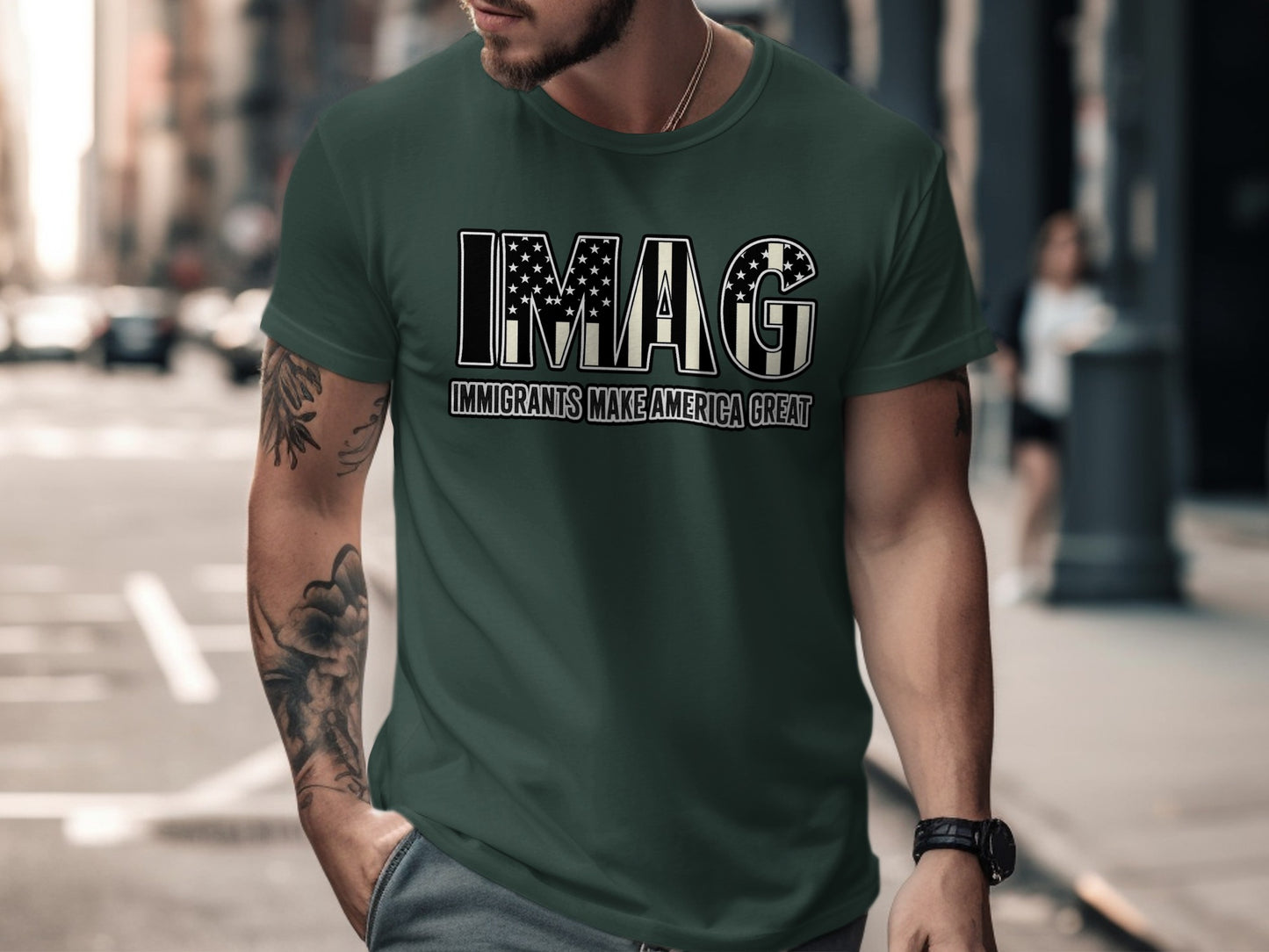 IMAG Immigrants Make America Great T-shirt product