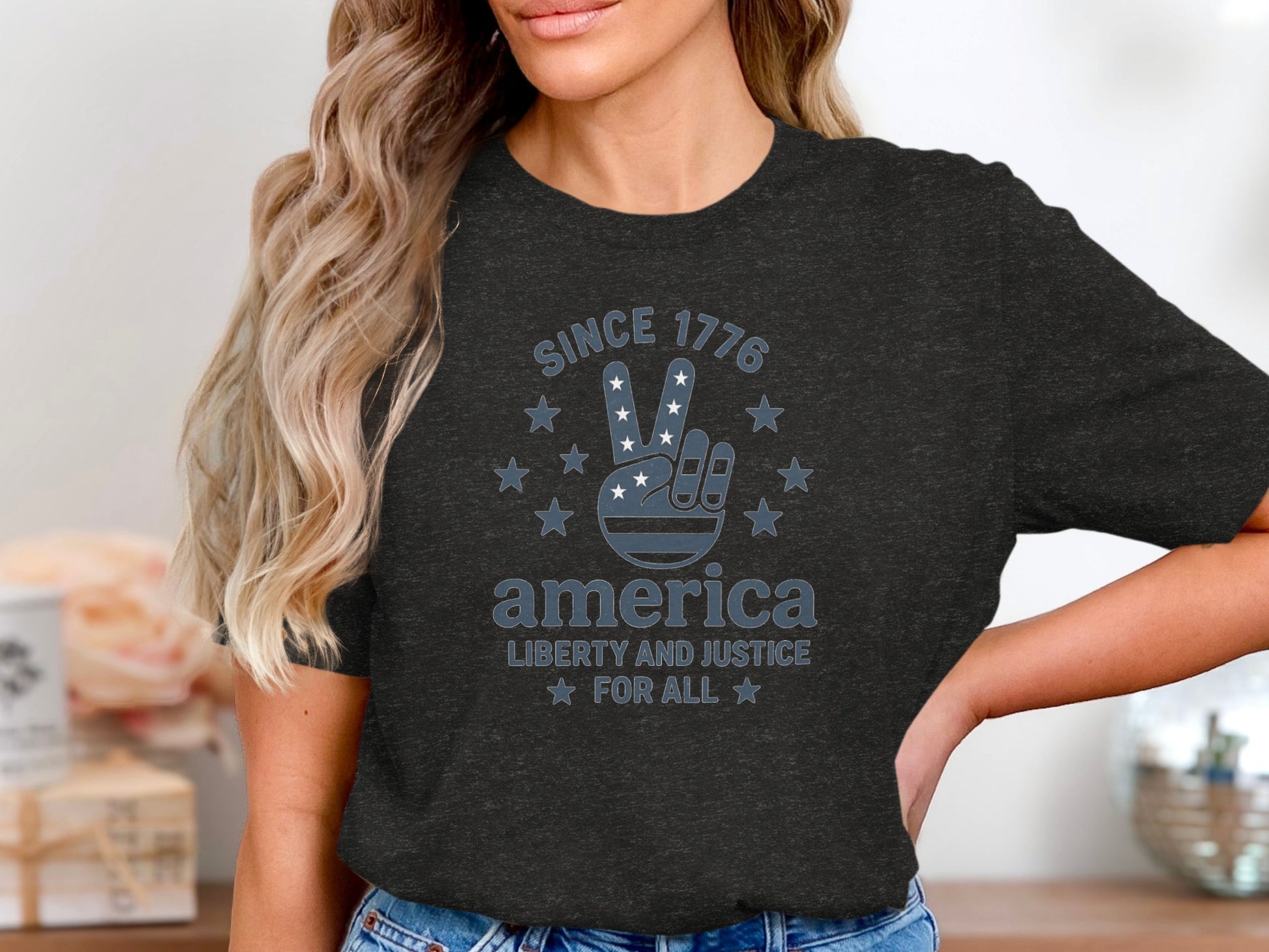 America Liberty and Justice Since 1776 T-shirt product