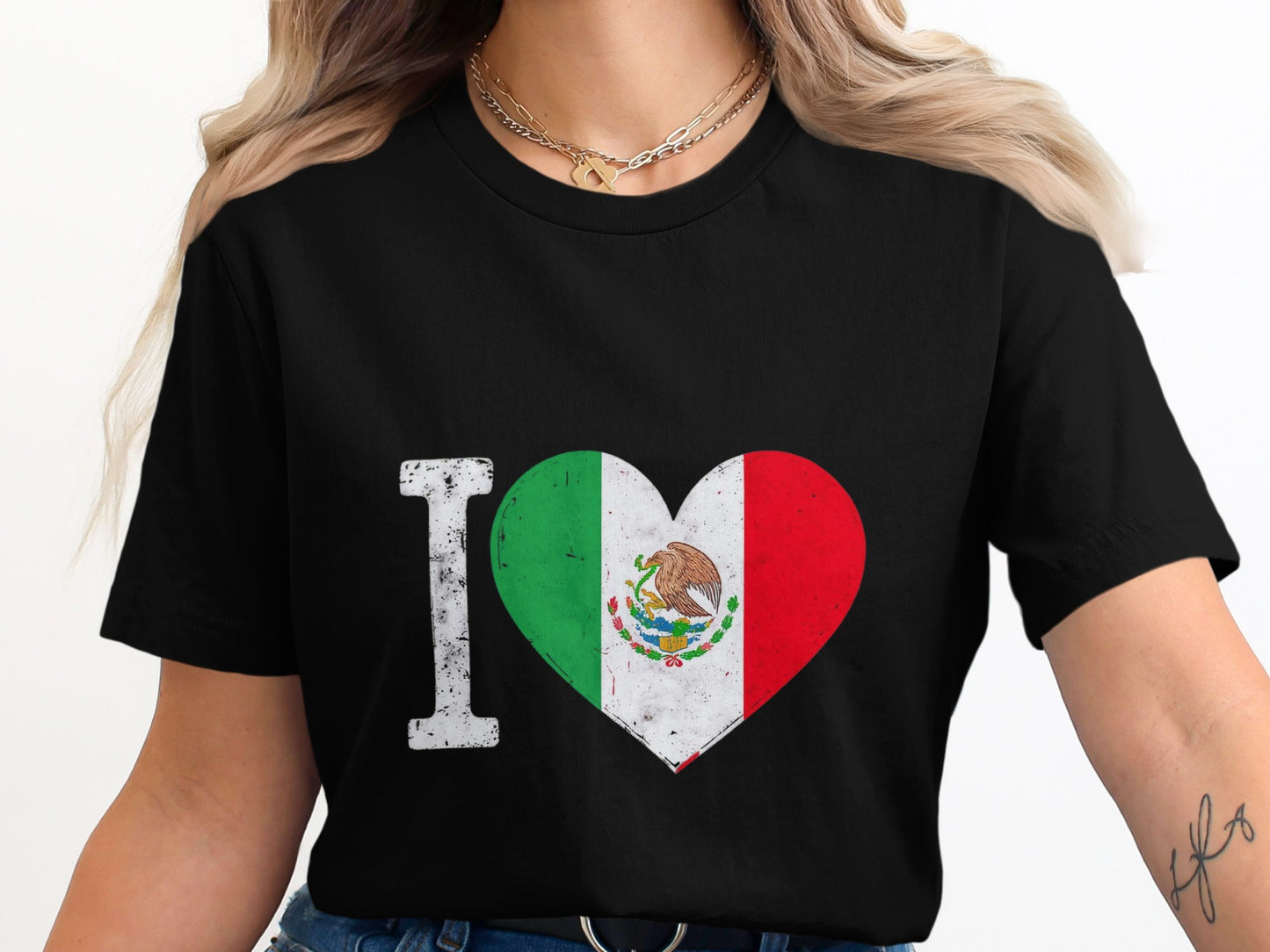 I Love Mexico Heart Graphic T-Shirt product type