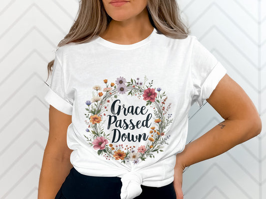 Grace Passed Down Floral Graphic T-shirt product