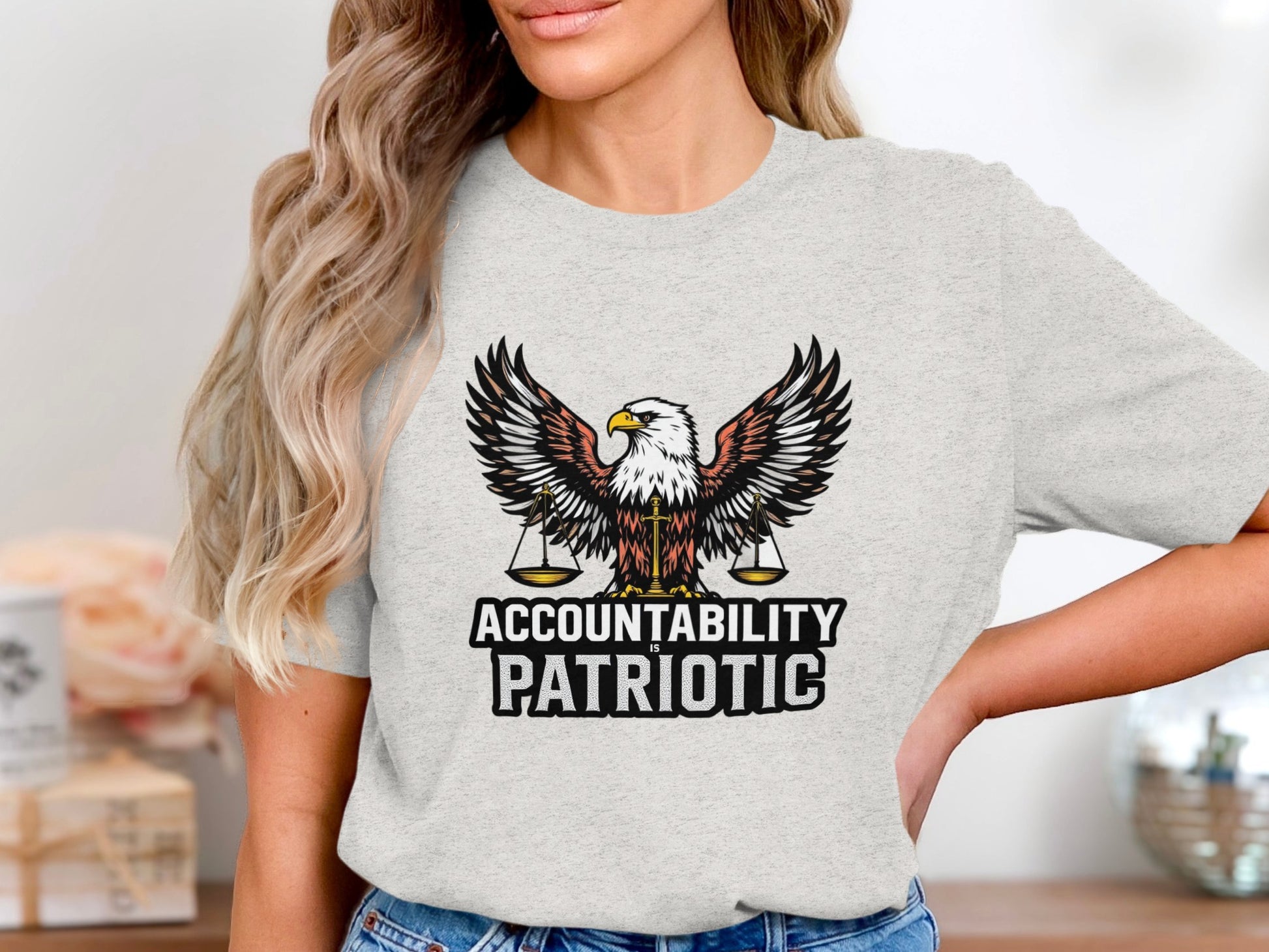 Accountability Patriotic Eagle Graphic T-Shirt product type