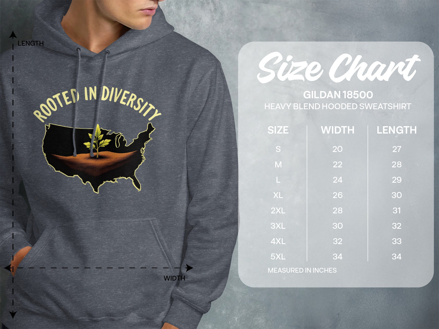 Rooted in Diversity Graphic Hooded Sweatshirt product