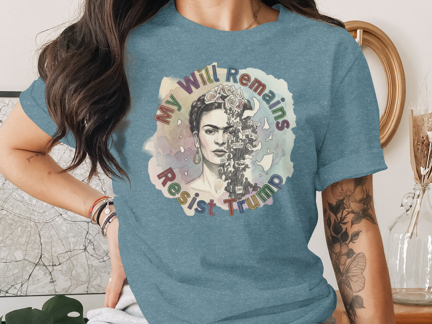 My Will Remains Resist Trump Graphic Shirt product