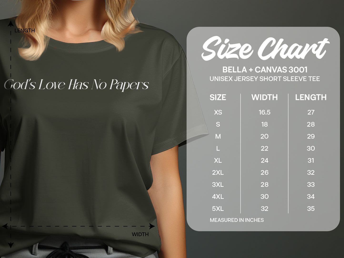 God's Love Has No Papers Unisex Jersey T-Shirt product