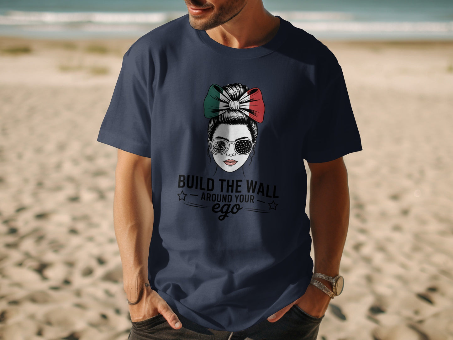 Build The Wall Around Your Ego Graphic Tee product type