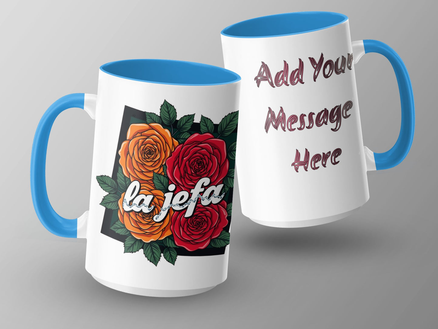La Jefa Customizable Colorful Floral Mug product