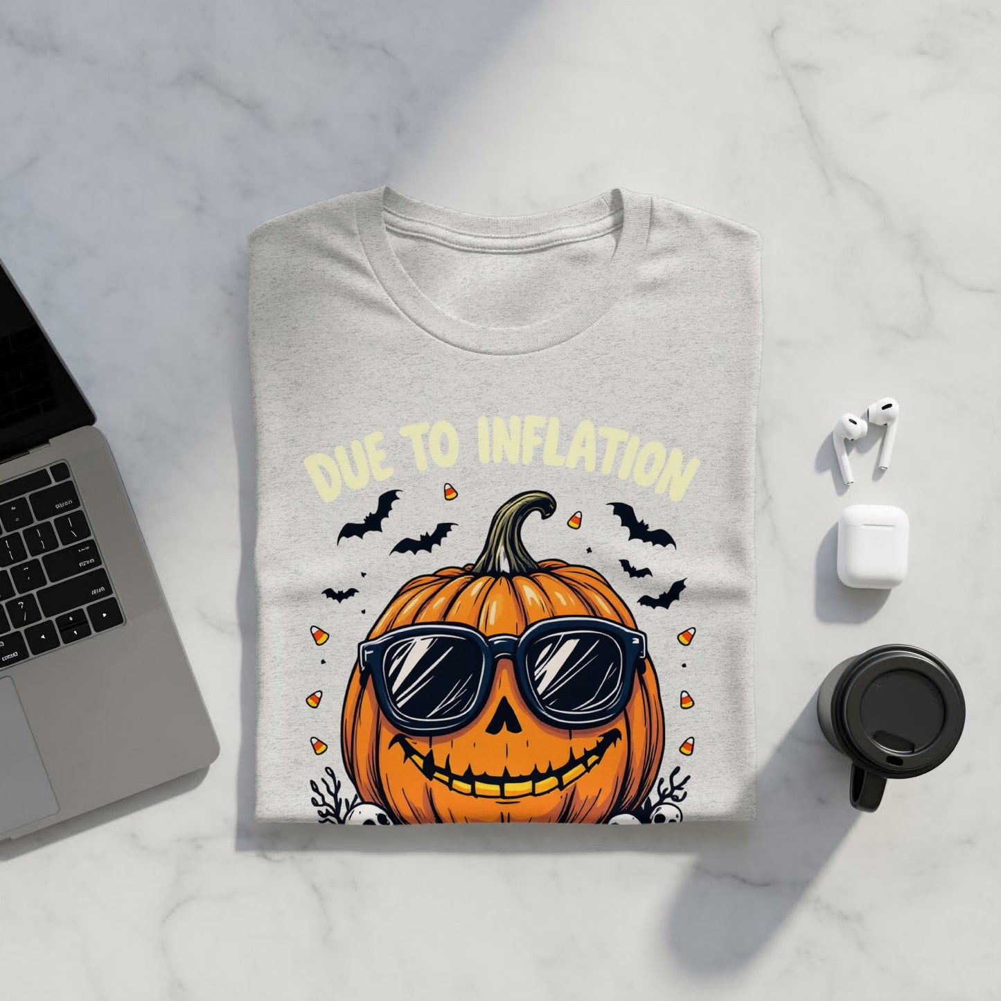 Due to Inflation Pumpkin Face Halloween T-shirt product