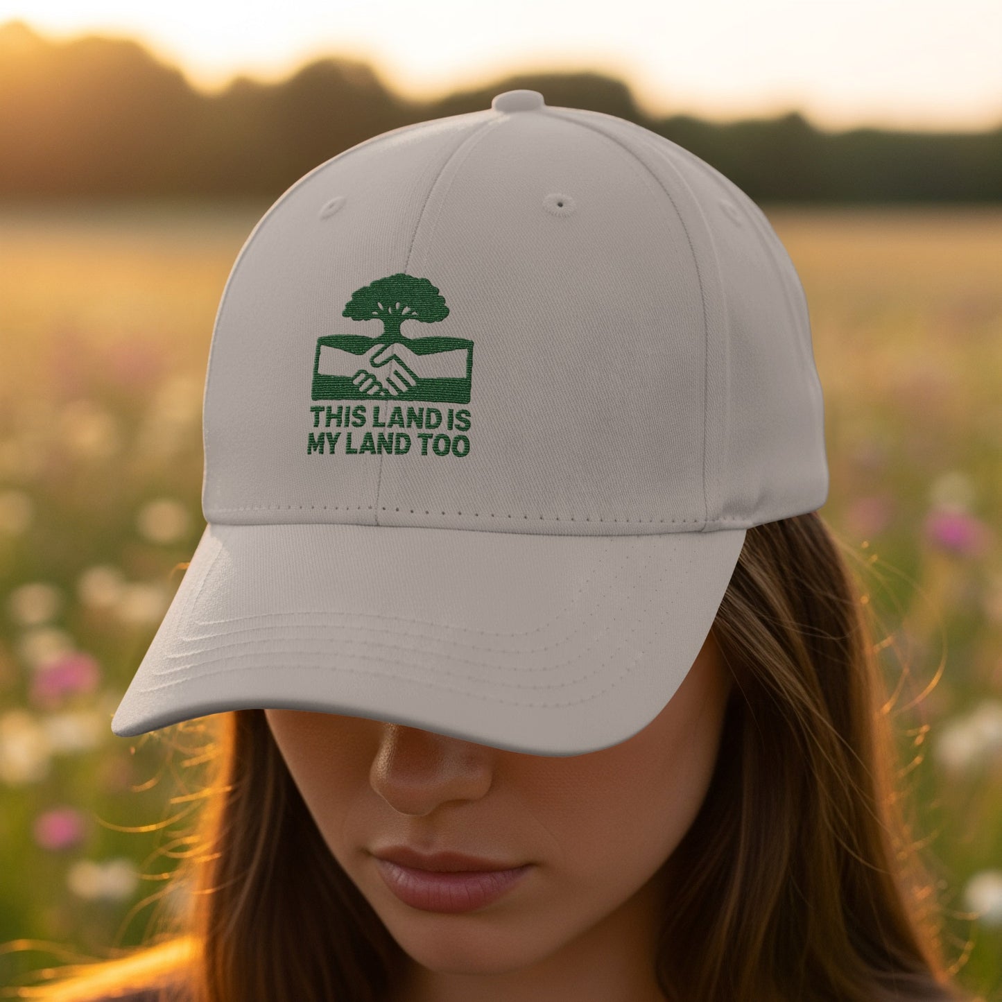 This Land Is My Land Too Embroidered Cap product