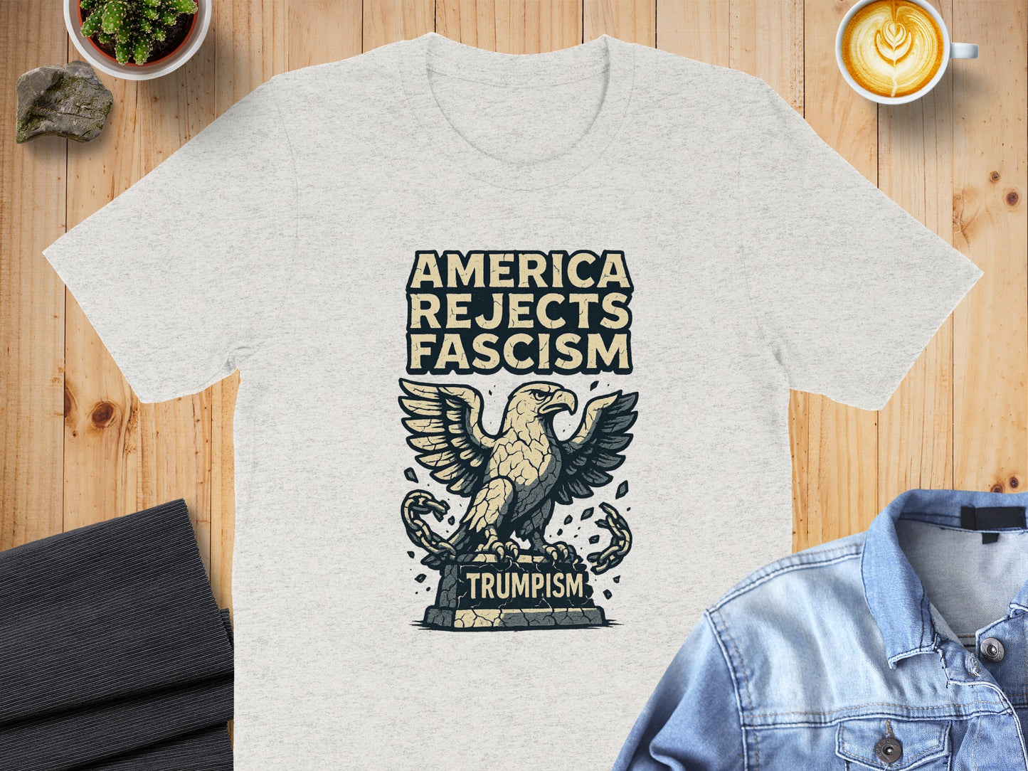 America Rejects Fascism Trumpism Graphic T-Shirt product