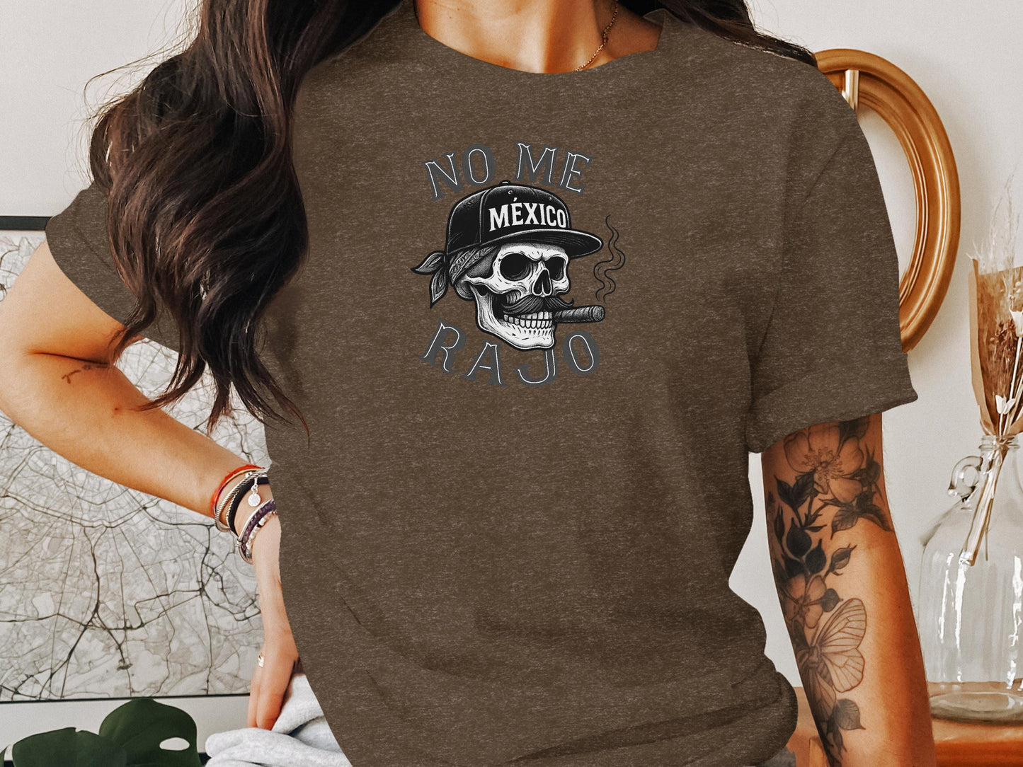 No Me Rajo Mexico Skull Design Unisex T-Shirt product type