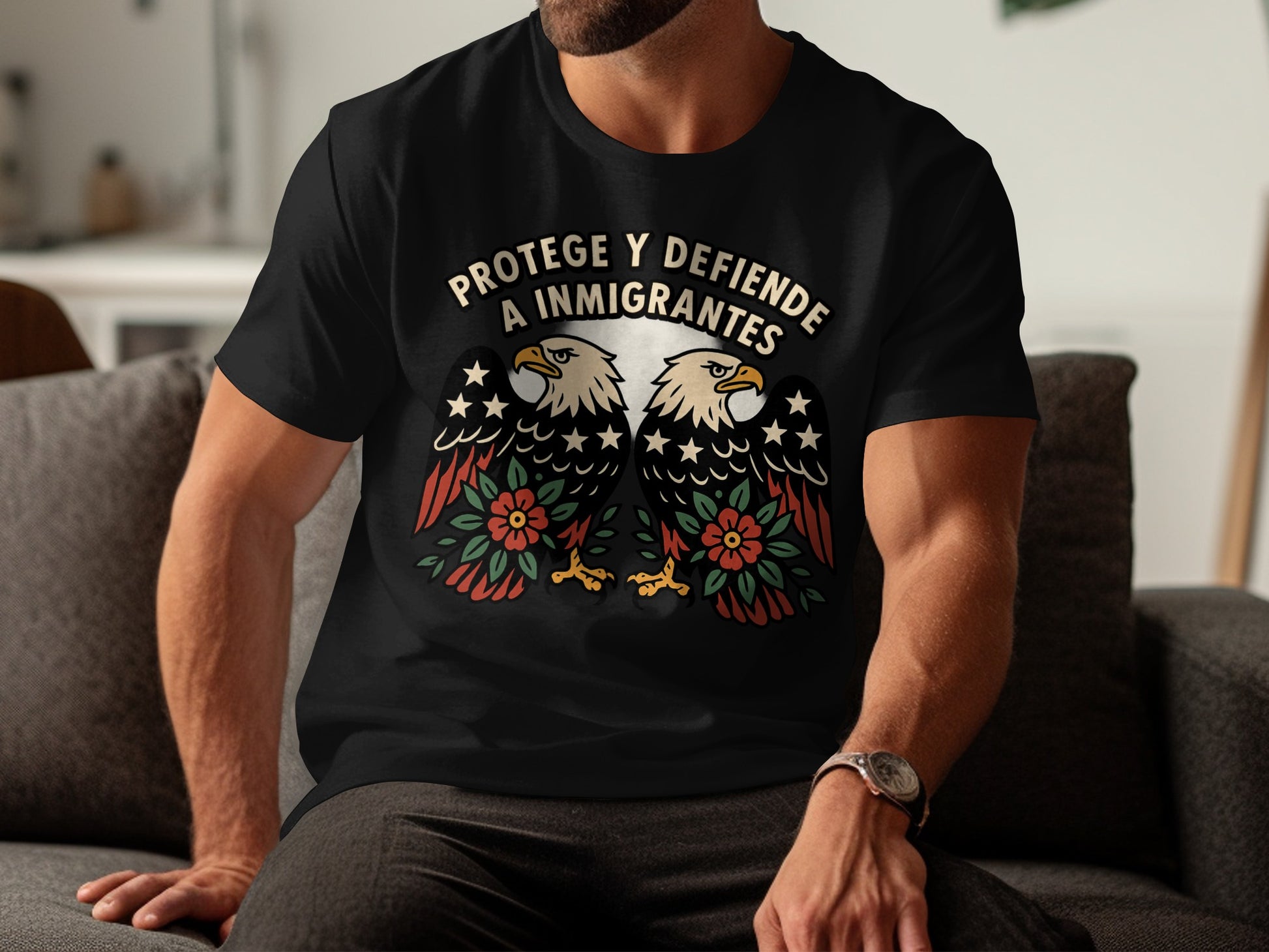 Protege y defiende a inmigrantes eagle design product type