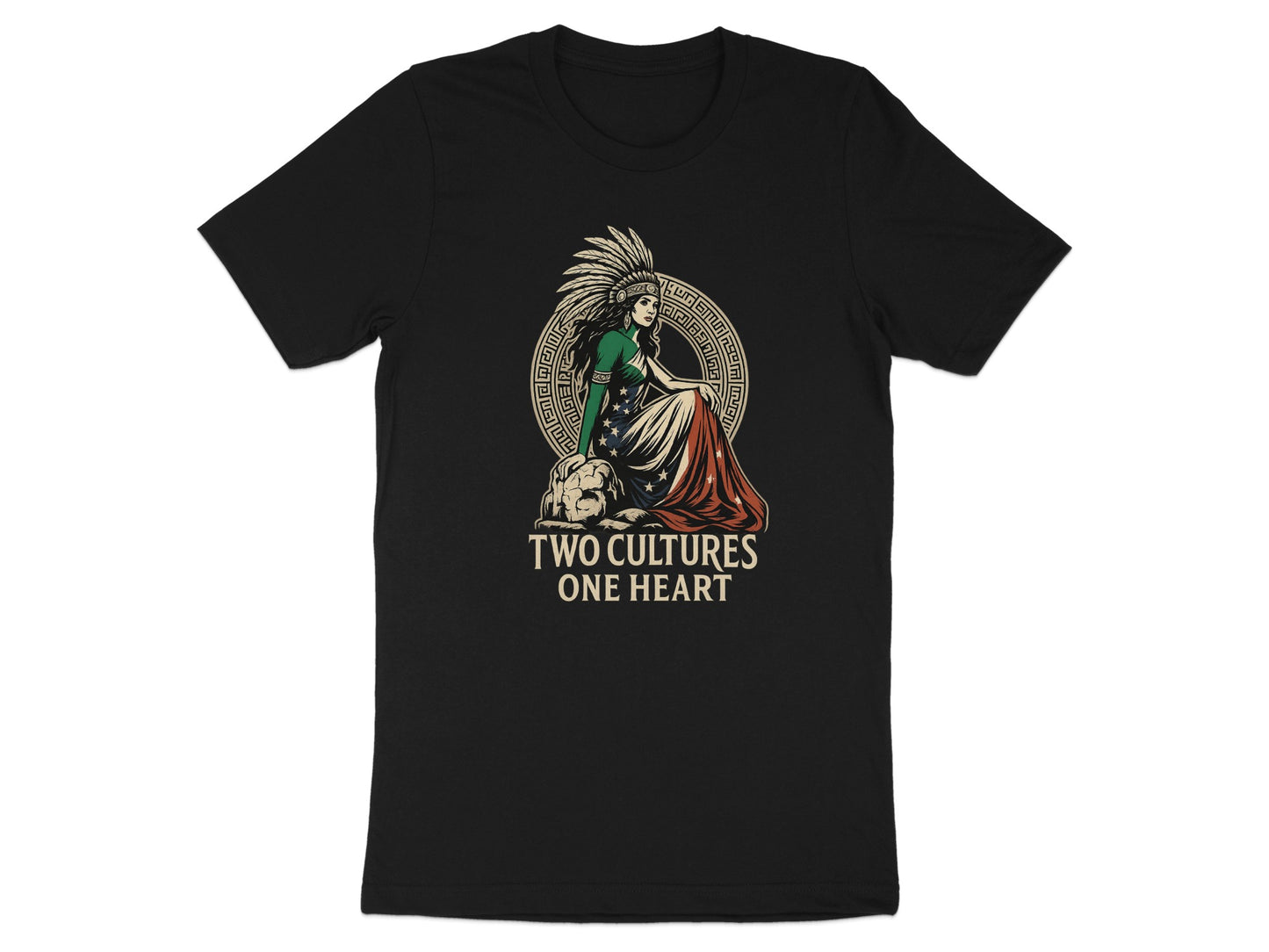 Two Cultures One Heart Graphic T-shirt product