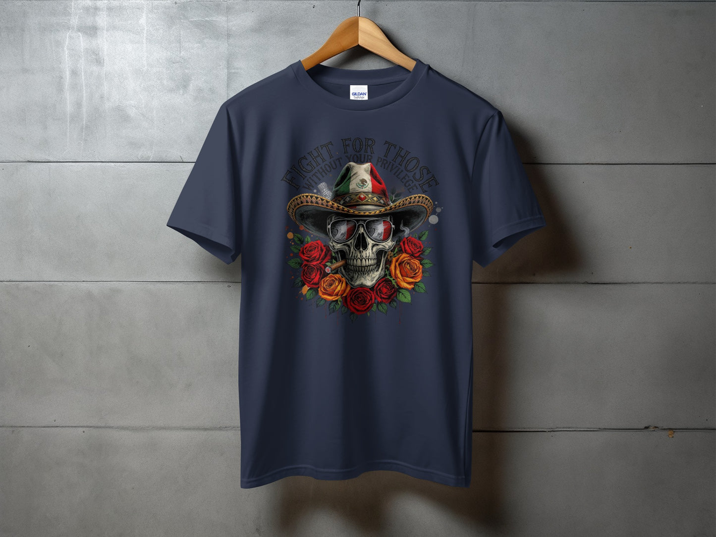 Fight For Those Skull Roses Cowboy Hat T-shirt product