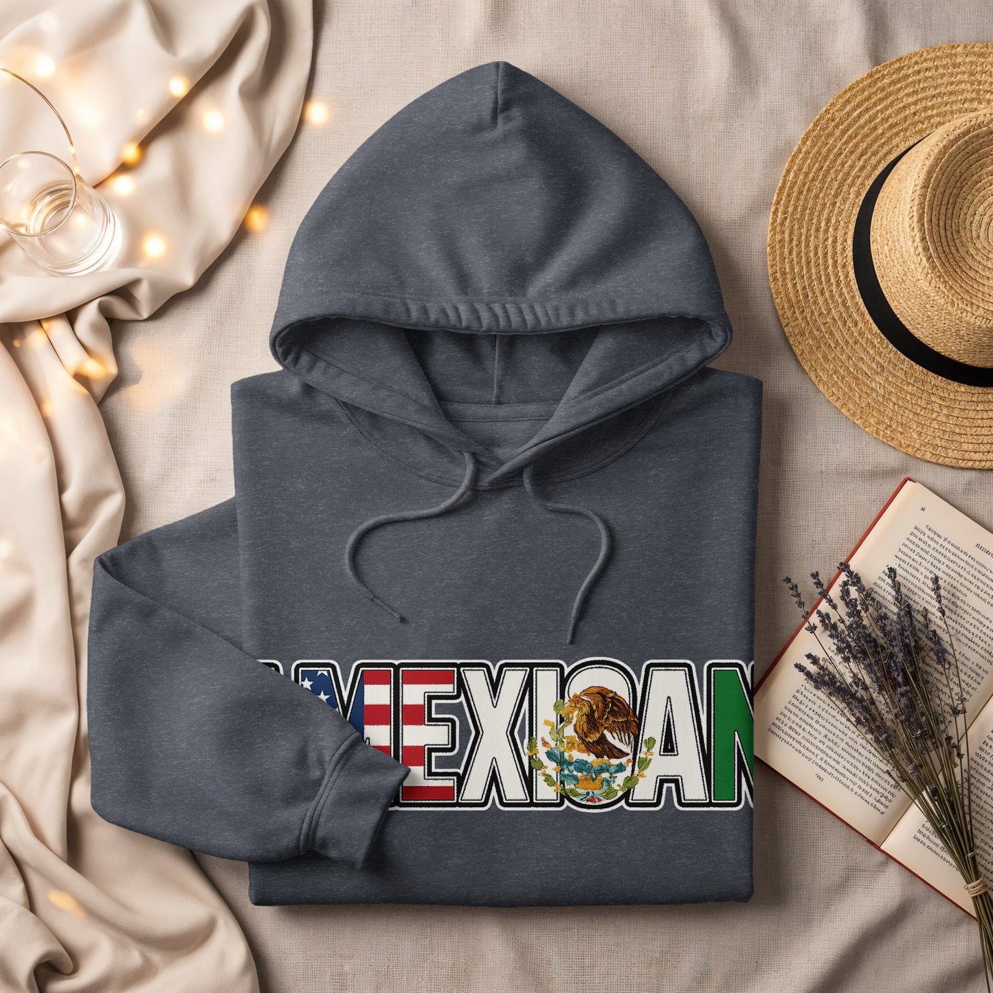 Mexican Flag Themed Hoodie for Casual Wear product