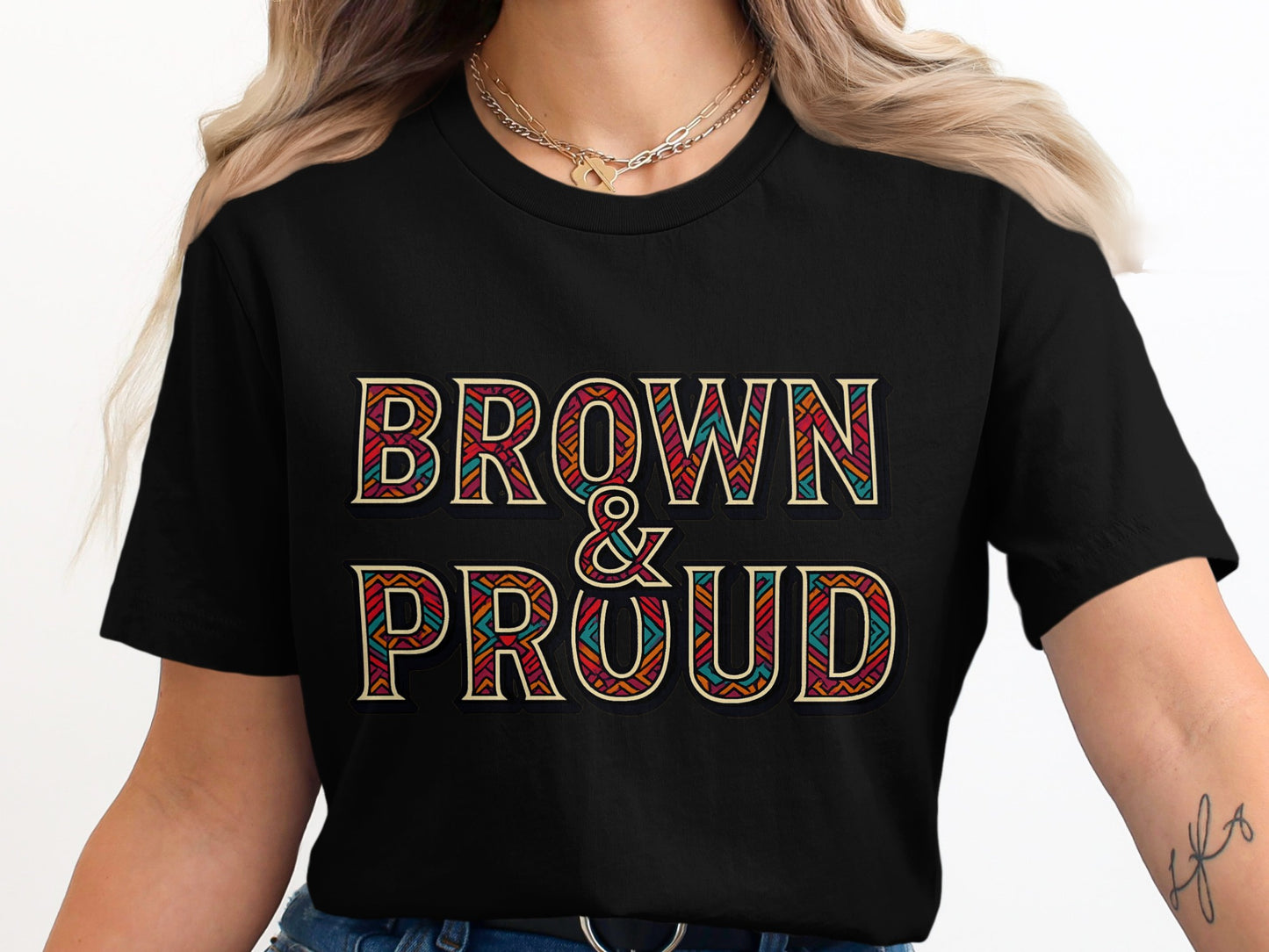 Brown And Proud Statement T-Shirt product type