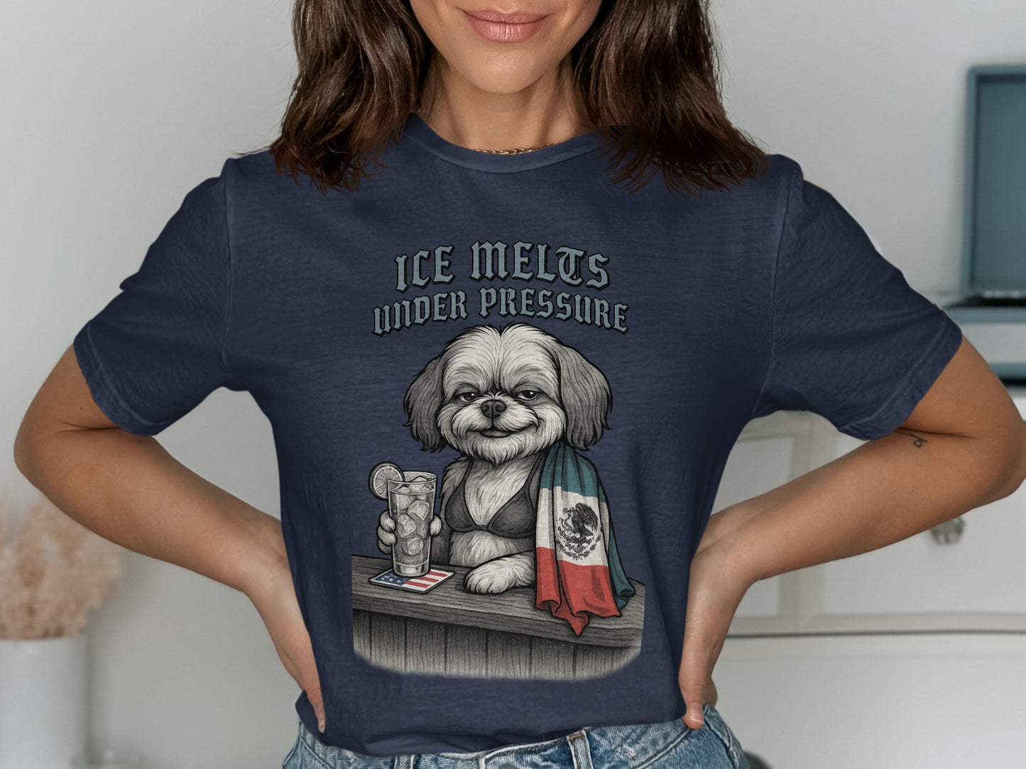 Ice Melts Under Pressure Funny Dog T-Shirt product type