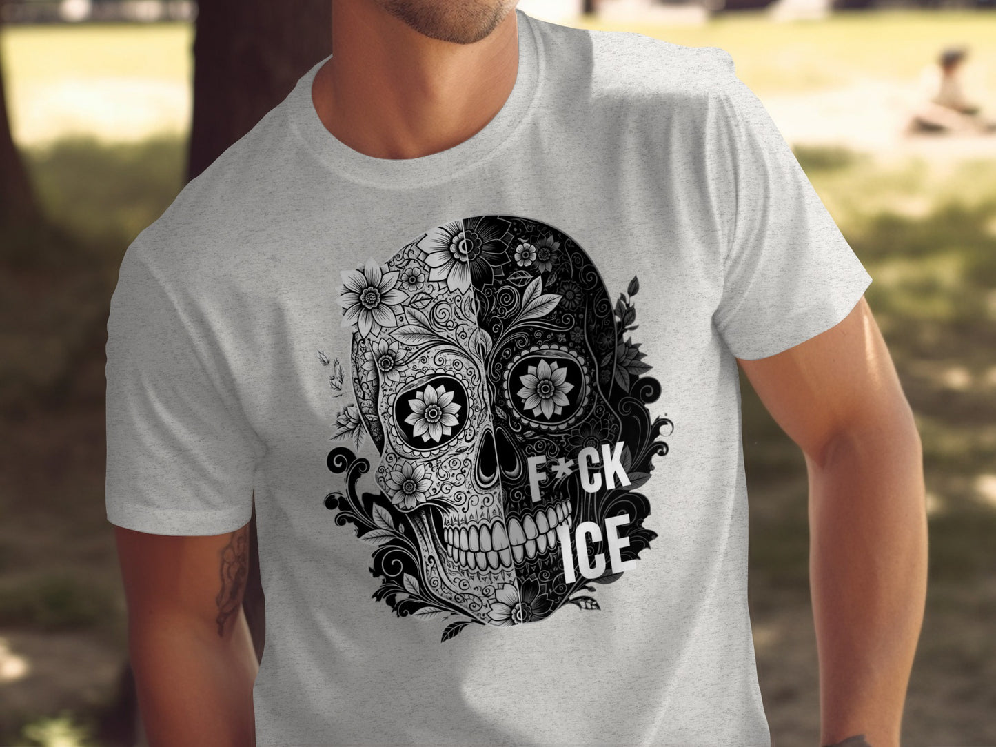 Dia De Los Muertos Skull Graphic T-shirt product type