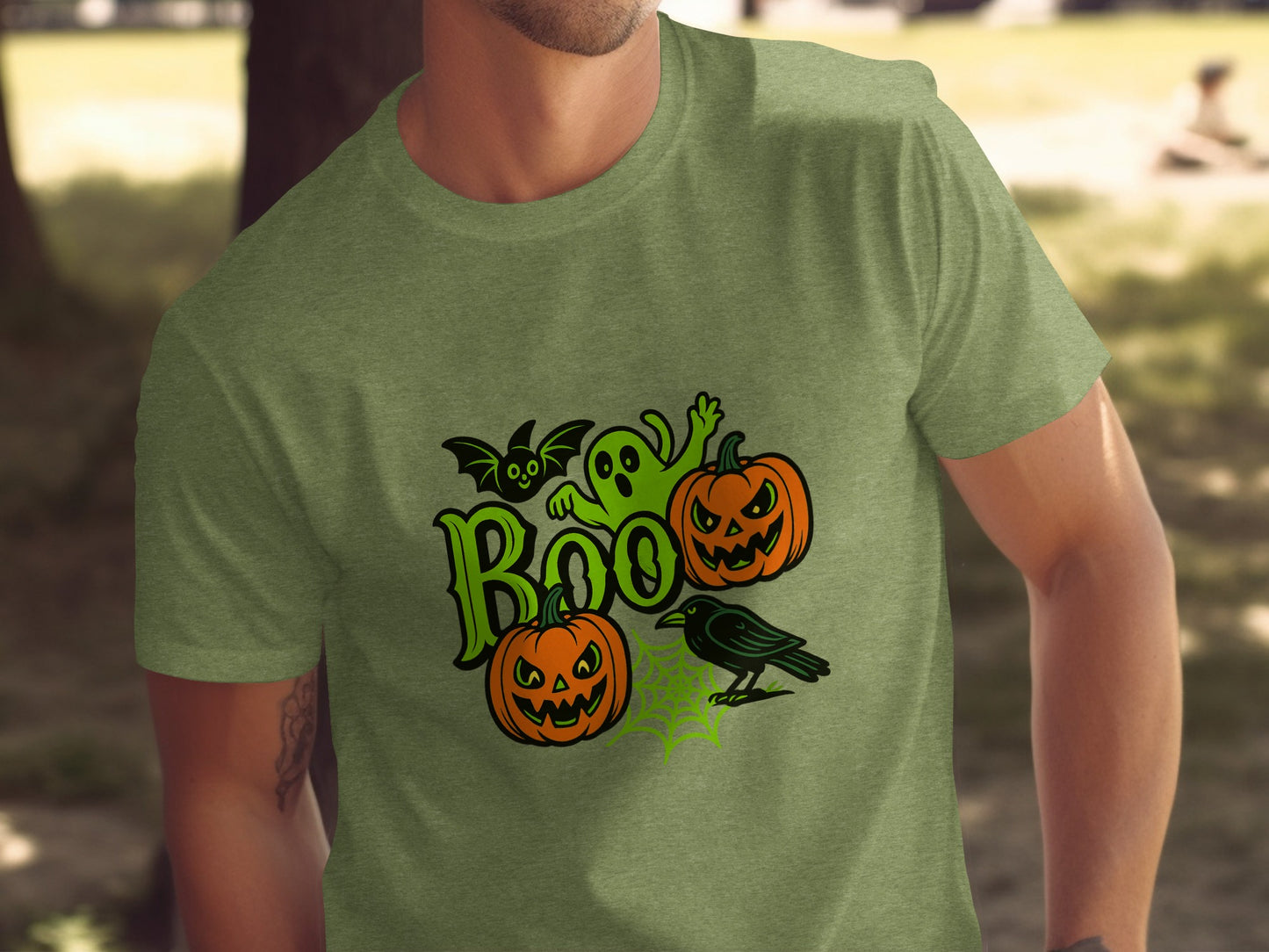 Boo and Halloween Ghosts and Pumpkins T-shirt product