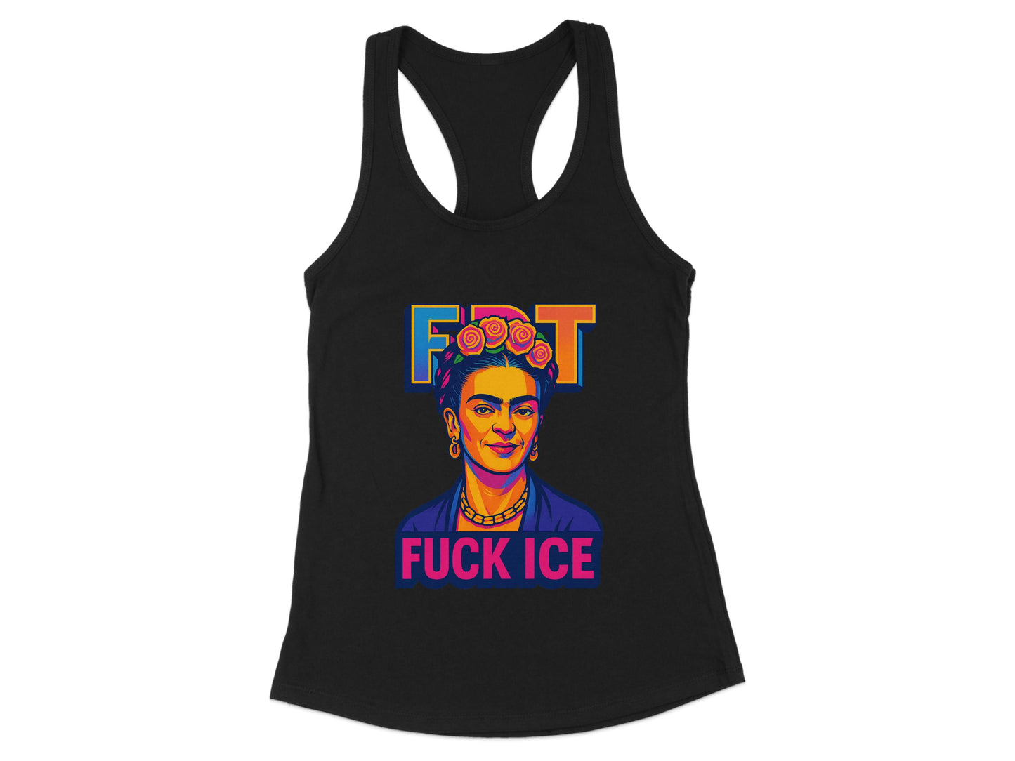 Frida Kahlo Colorful Art Tank Top product type