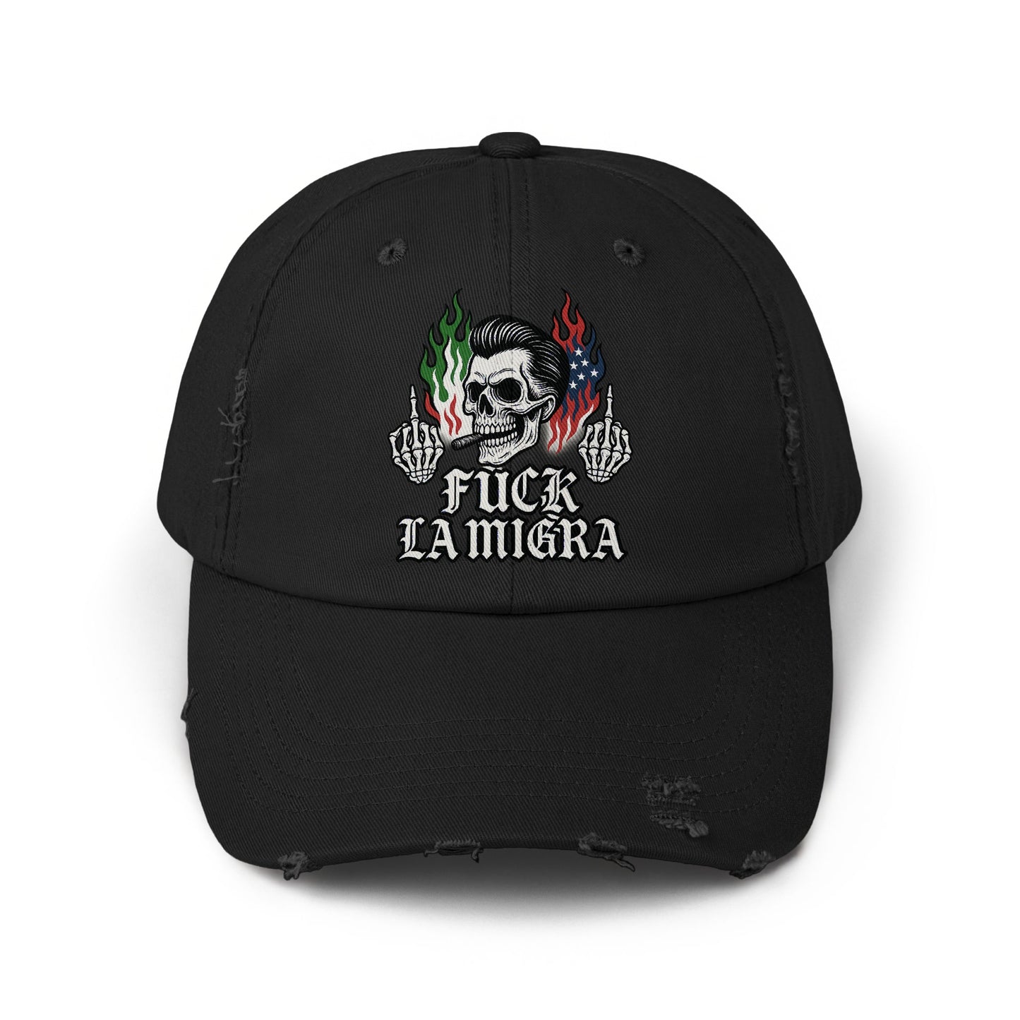 Stylish Fuck LaMigra Skull Printed Hat product type