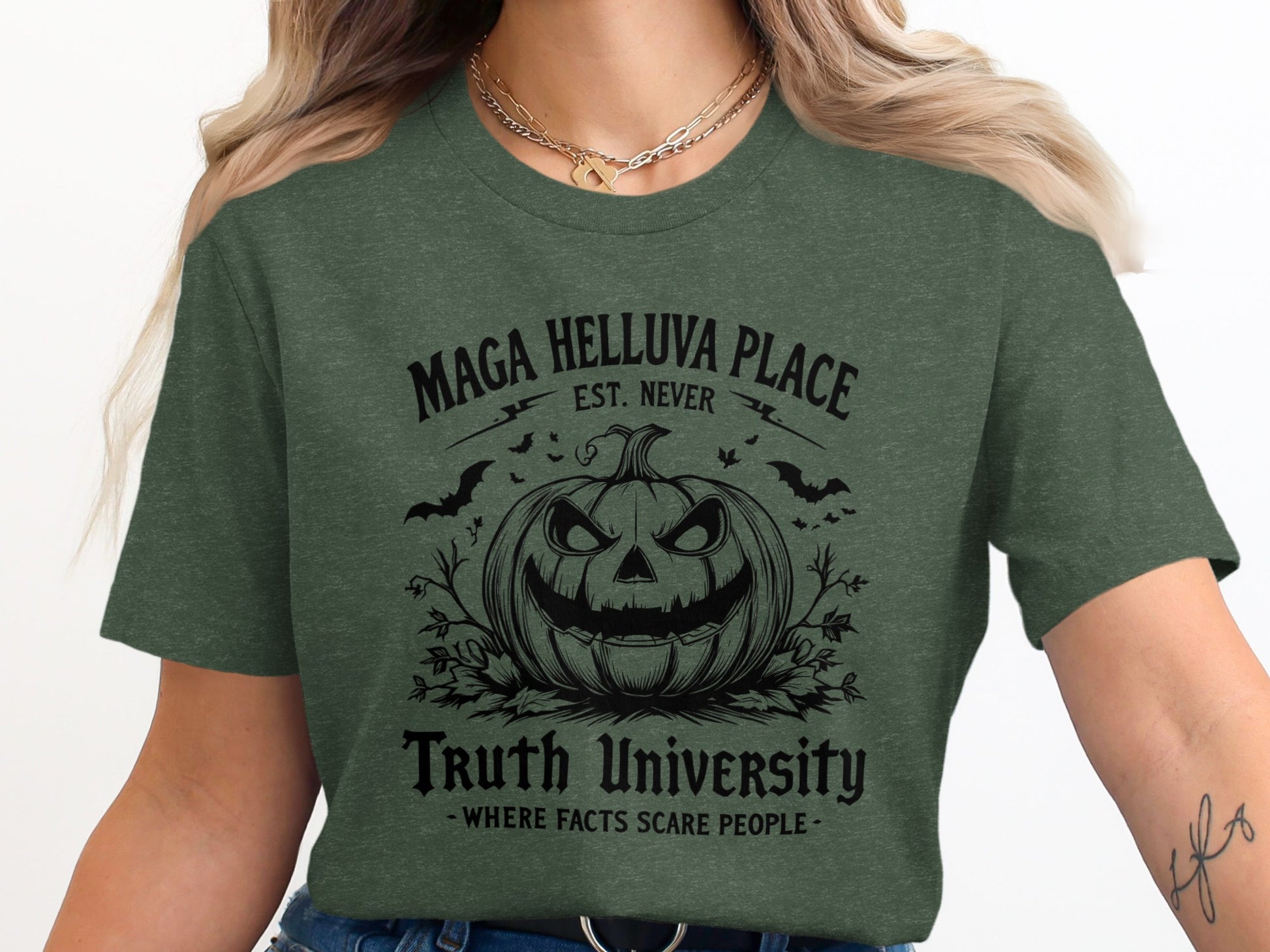 Maga Helluva Place Truth University Graphic Shirt product
