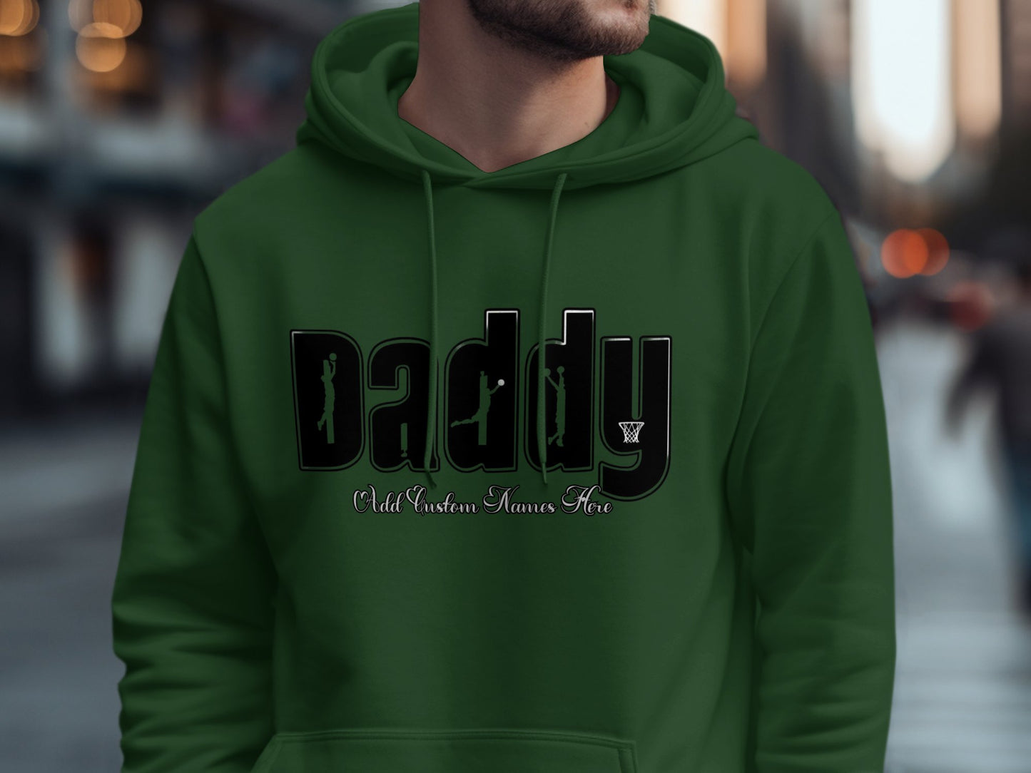 Daddy Hoodie with Custom Names Humor Product