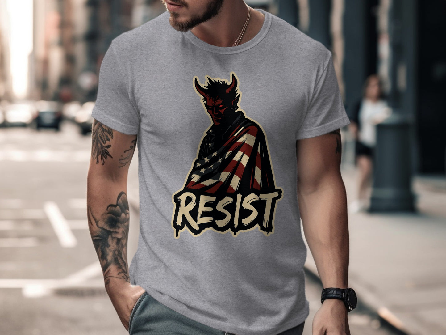 Resist Graphic Design T-Shirt Design product type