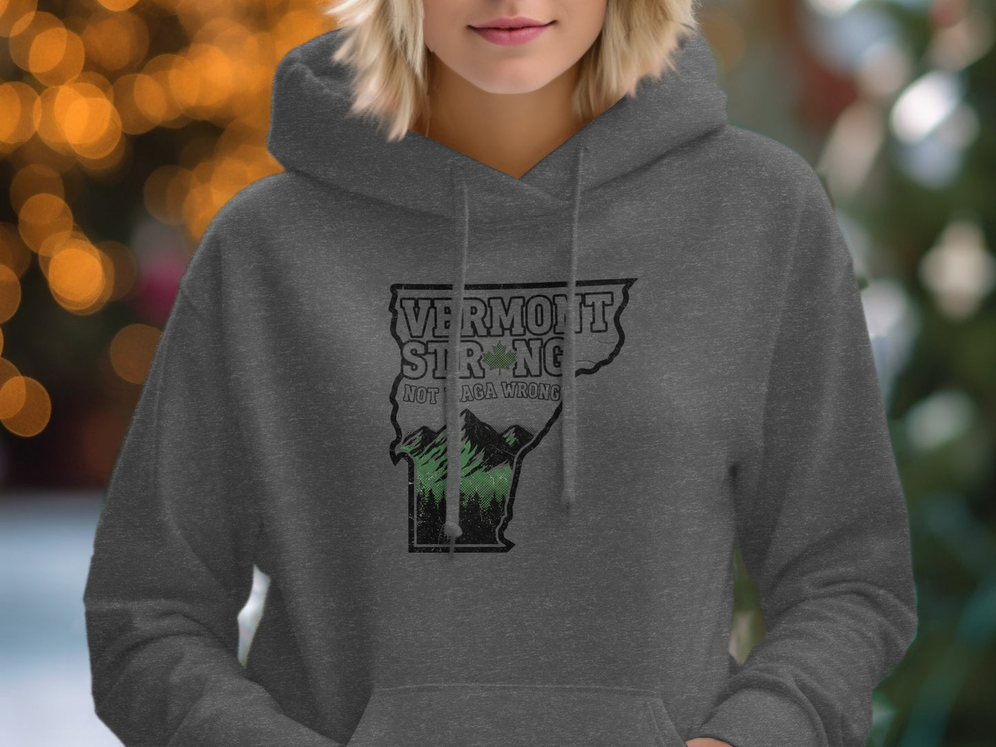 Vermont Strong Not Back Wrong Hooded Sweatshirt product