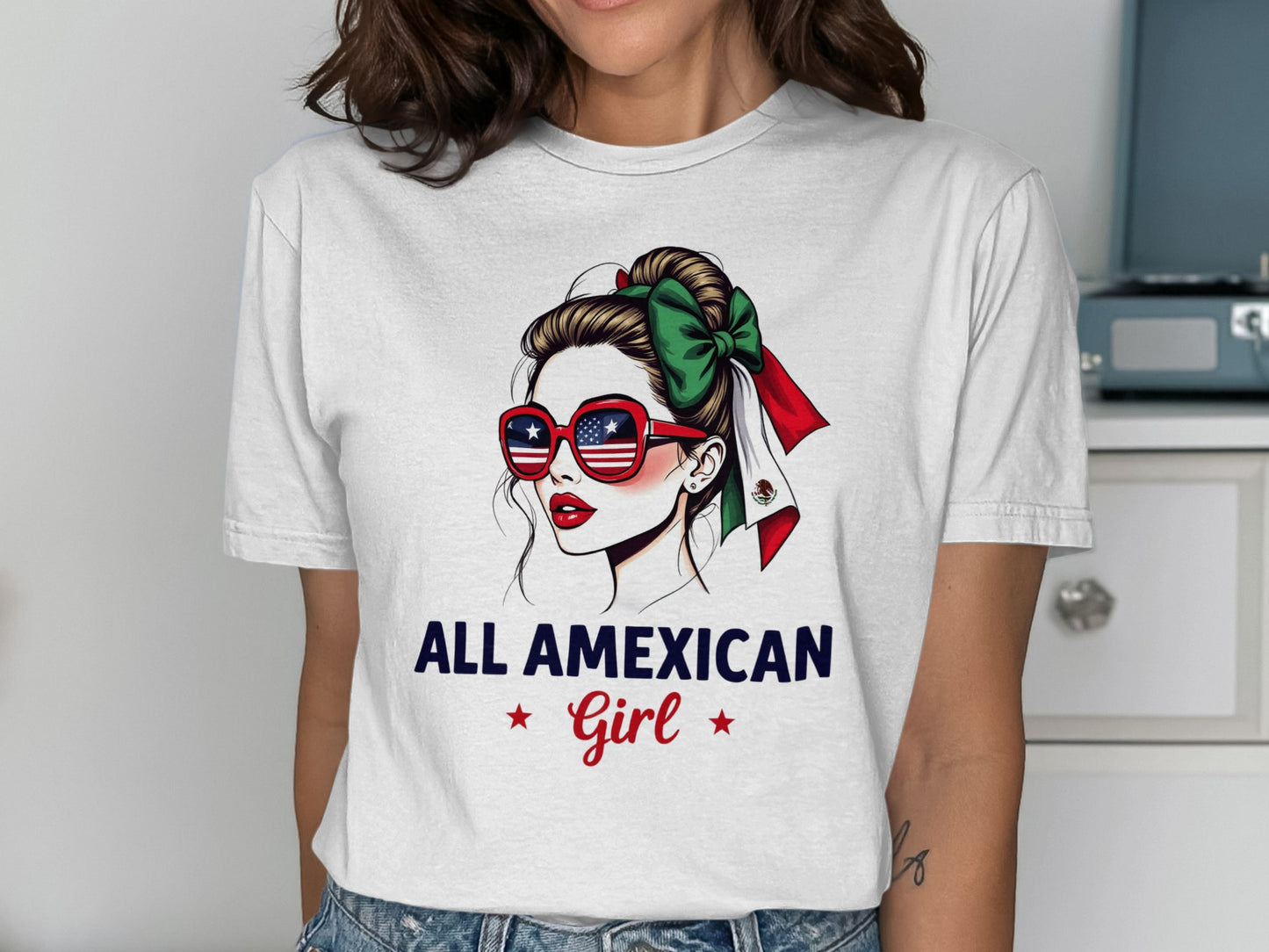 All Amexican Girl Graphic Tee Shirt product