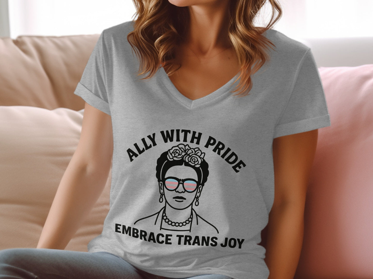 Ally With Pride Embrace Trans Joy Solid Color product type