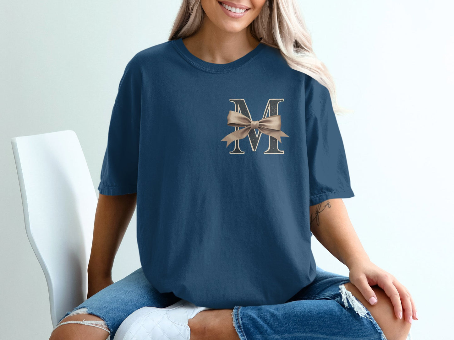 Monogram M Bowknot Graphic Casual T-Shirt product type