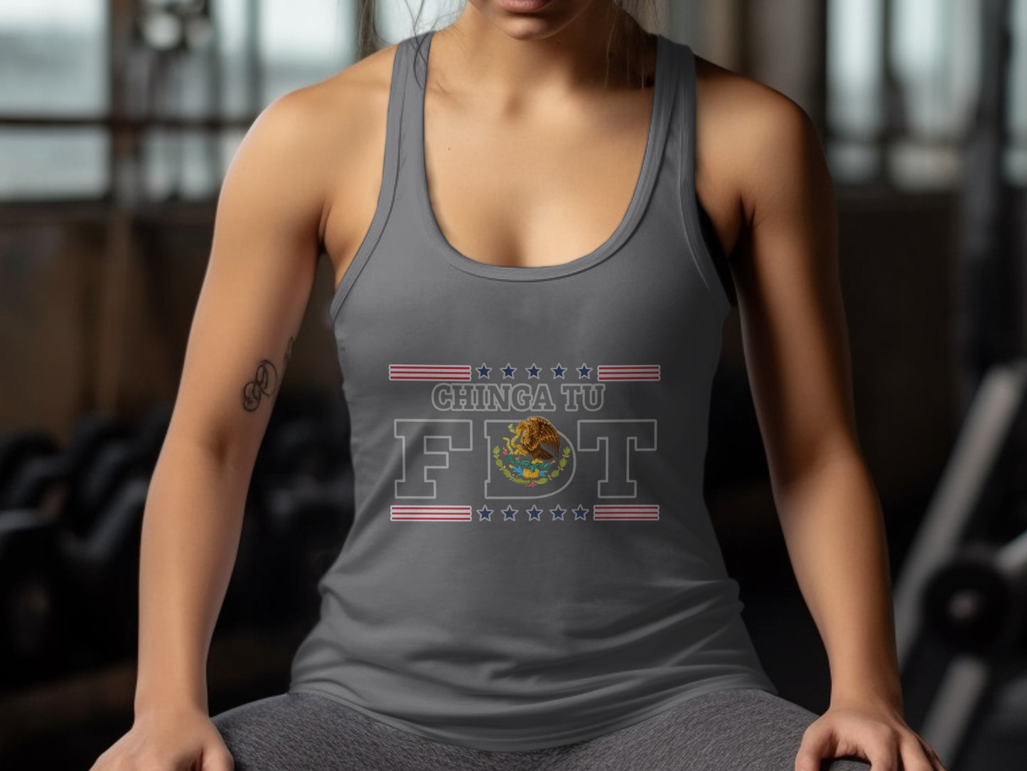 Chinga Tu FBT Graphic Tank Top Shirt product type