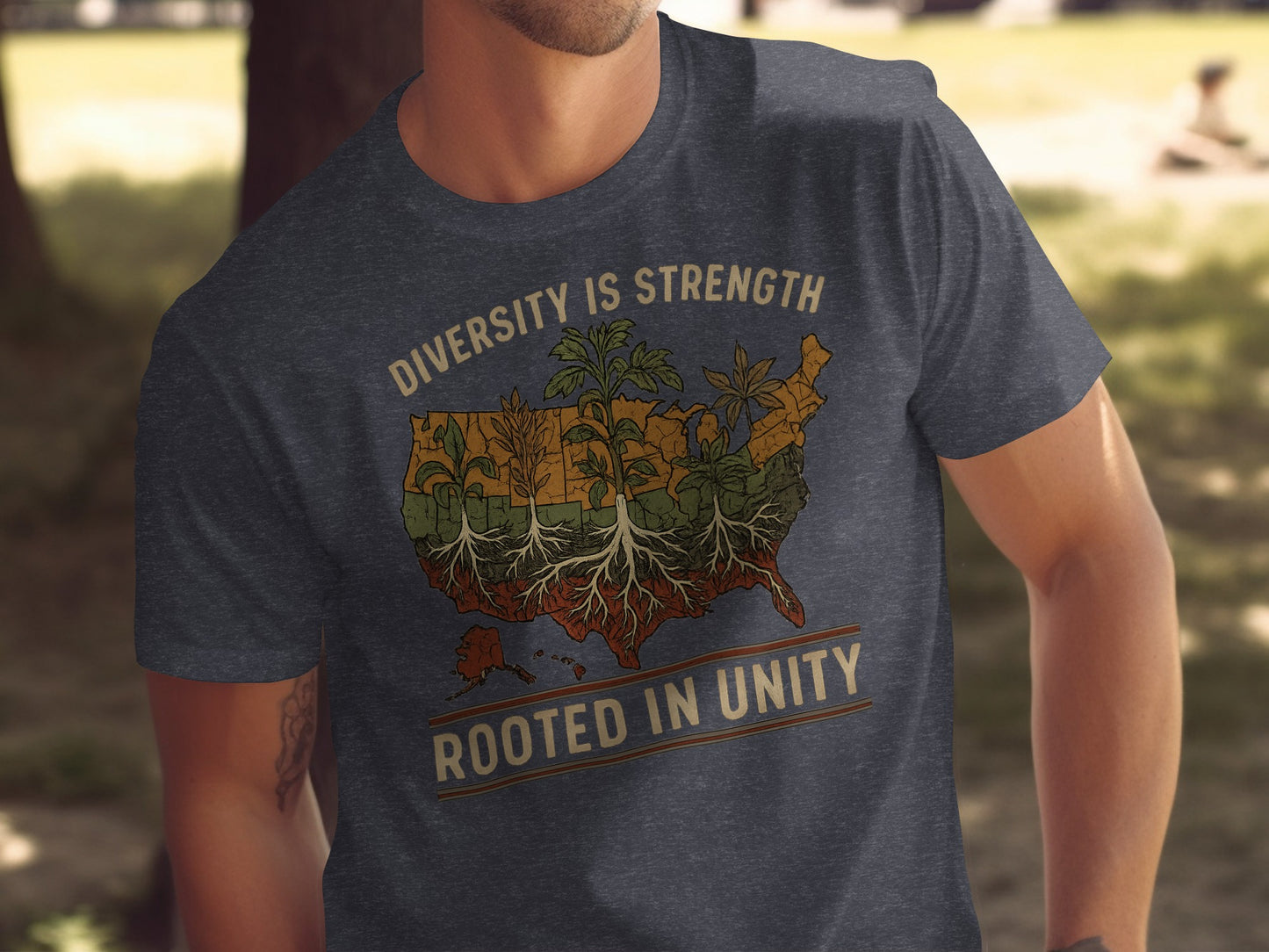 Diversity is Strength Rooted in Unity Graphic T-shirt