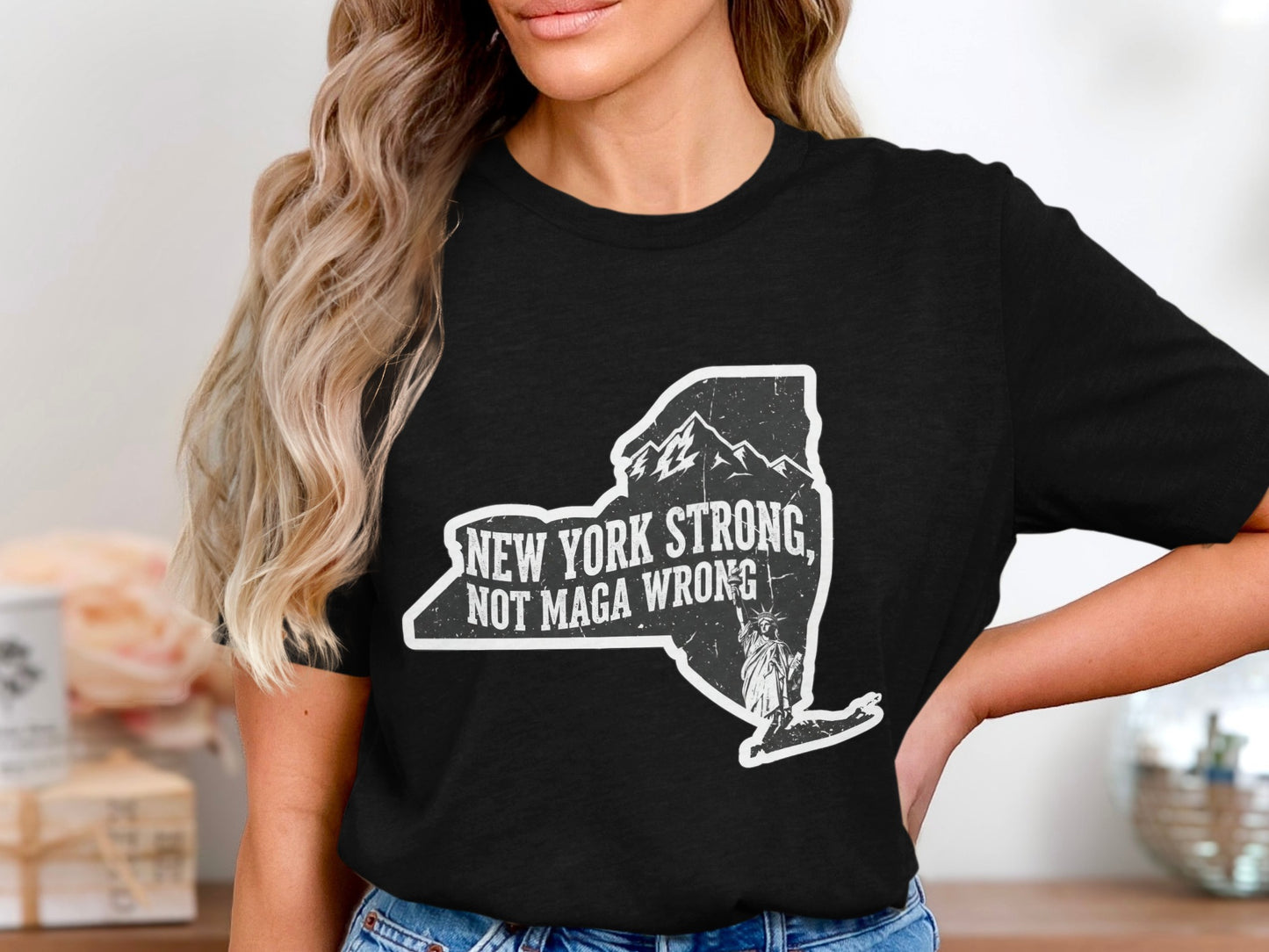 New York Strong Not Maga Wrong Graphic Tee product type