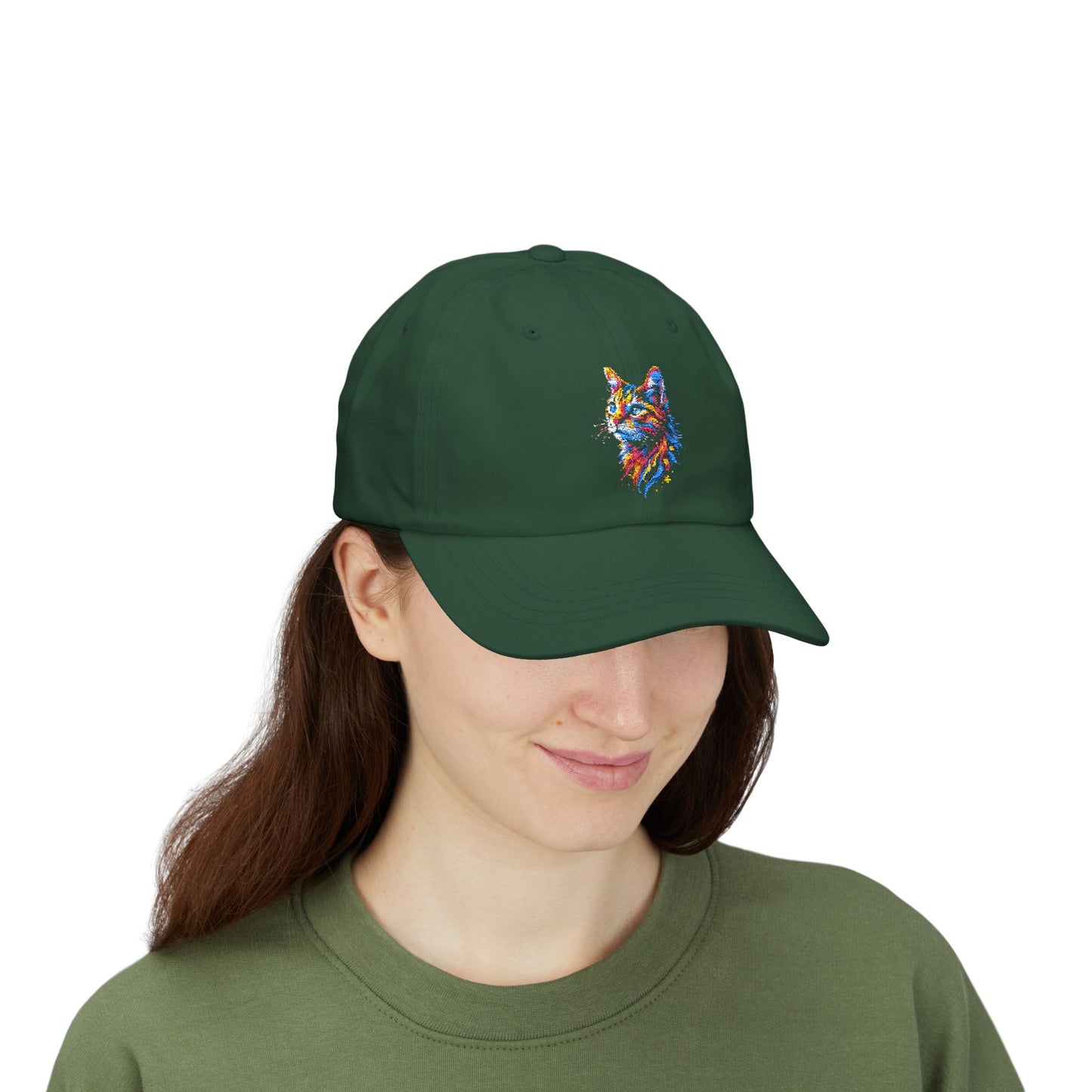 Camo Cat Cap, Trendy Gift, Outdoor Style Hat, Unique Animal Lover Accessory, Cool Cap