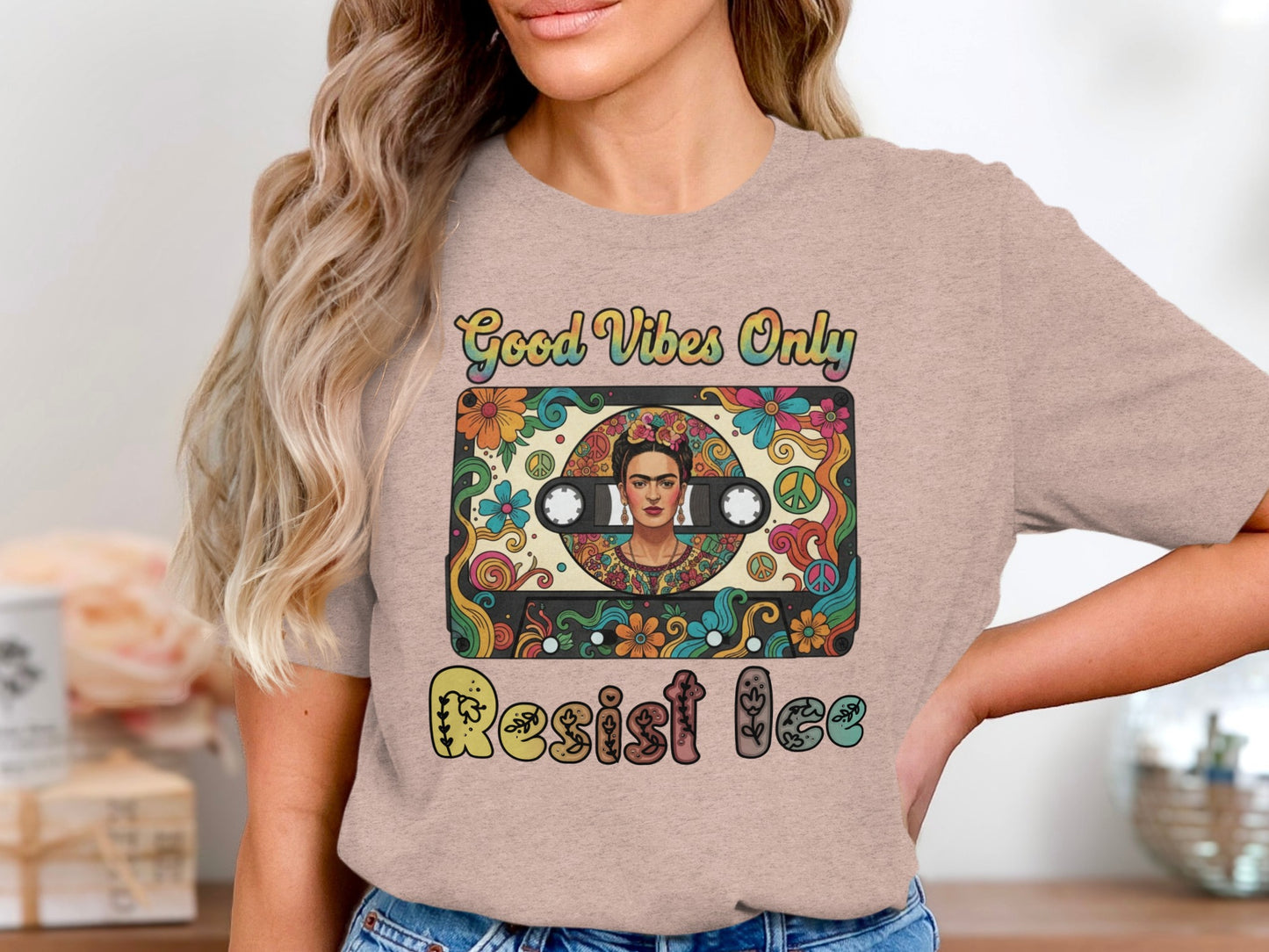 Good Vibes Only Resist Tee Shirt Fashion product