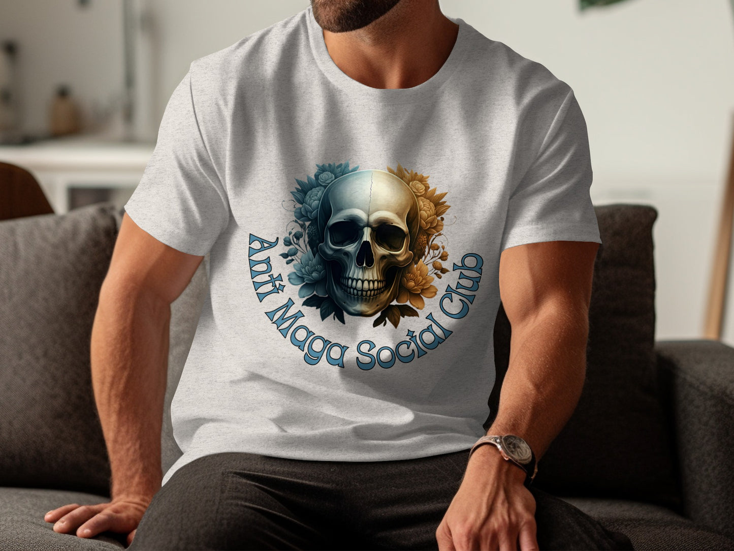 Anti Mago Social Club Skull Graphic Tee product type
