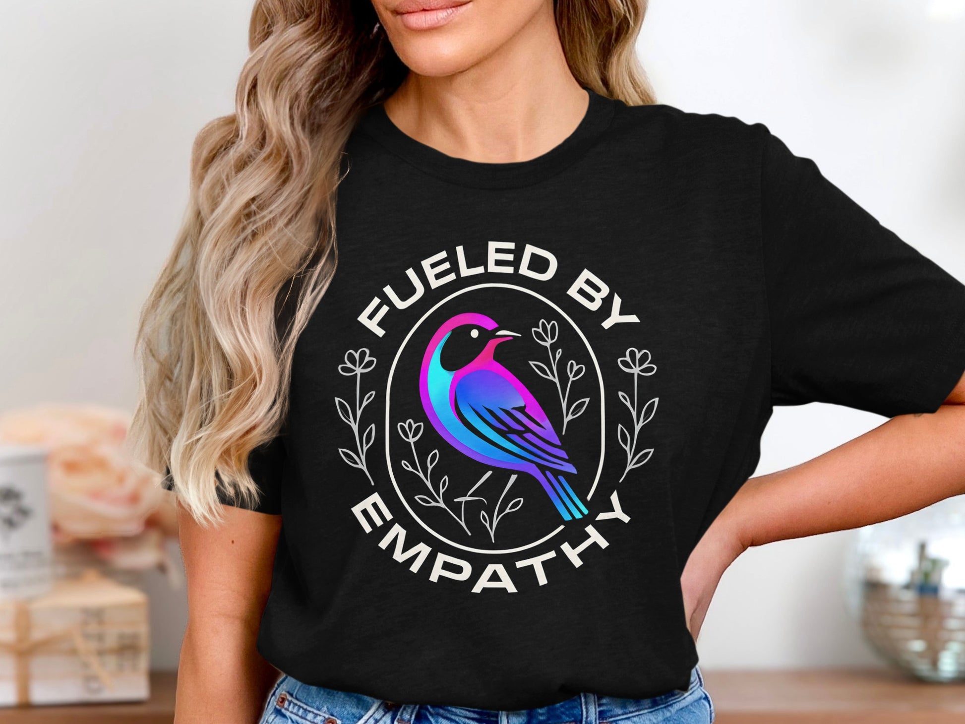 Fueled By Empathy Bird Graphic T-Shirt product