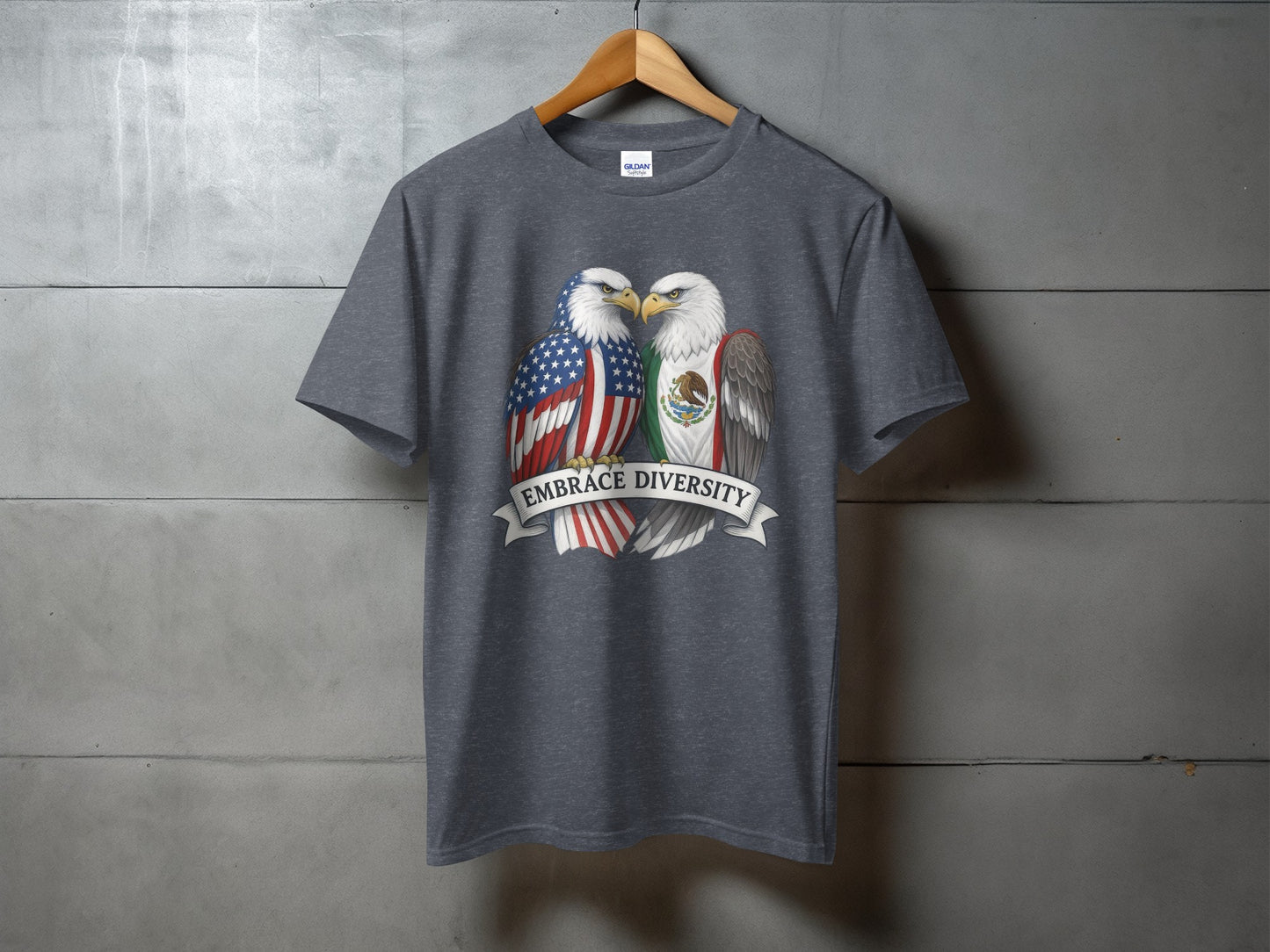 Embrace Diversity USA Mexico Printed Shirt product type