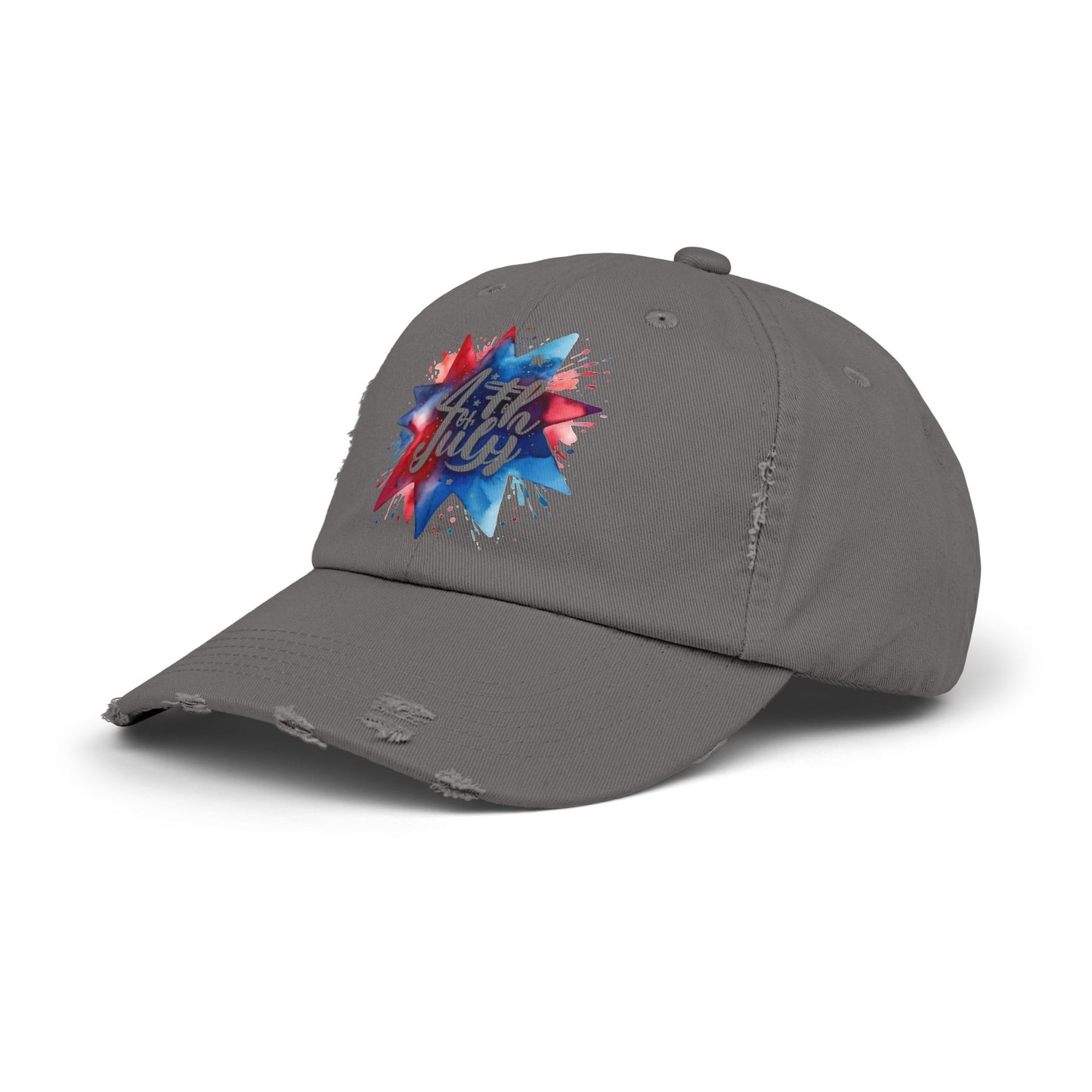 4th of July Unisex Distressed Cap - Celebratory Style for Summer Adventures