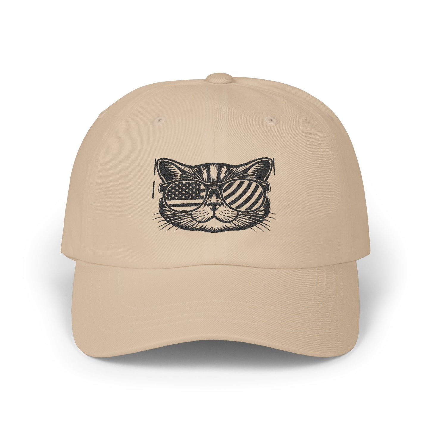 Cool Cat Cap, Vintage Cat Hat, Unisex Adjustable Cap, Perfect Gift, Casual Outdoor Style