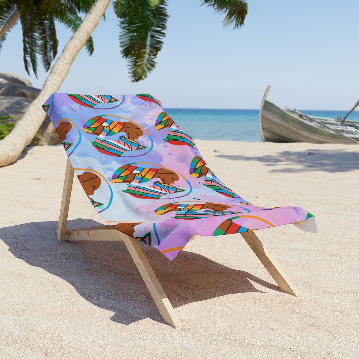 pride towel Colorful Dog-Themed Beach Towel - Fun Summer Accessory for Dog Lovers, Perfect for Beach Days, Pools, Picnics, Gifts
