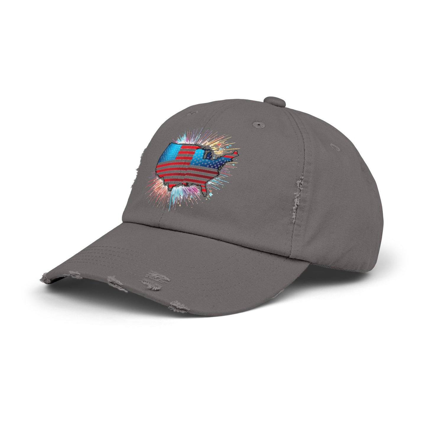 Unisex Distressed Cap with Texas Flag Design - Perfect for Festivals and Casual Outings