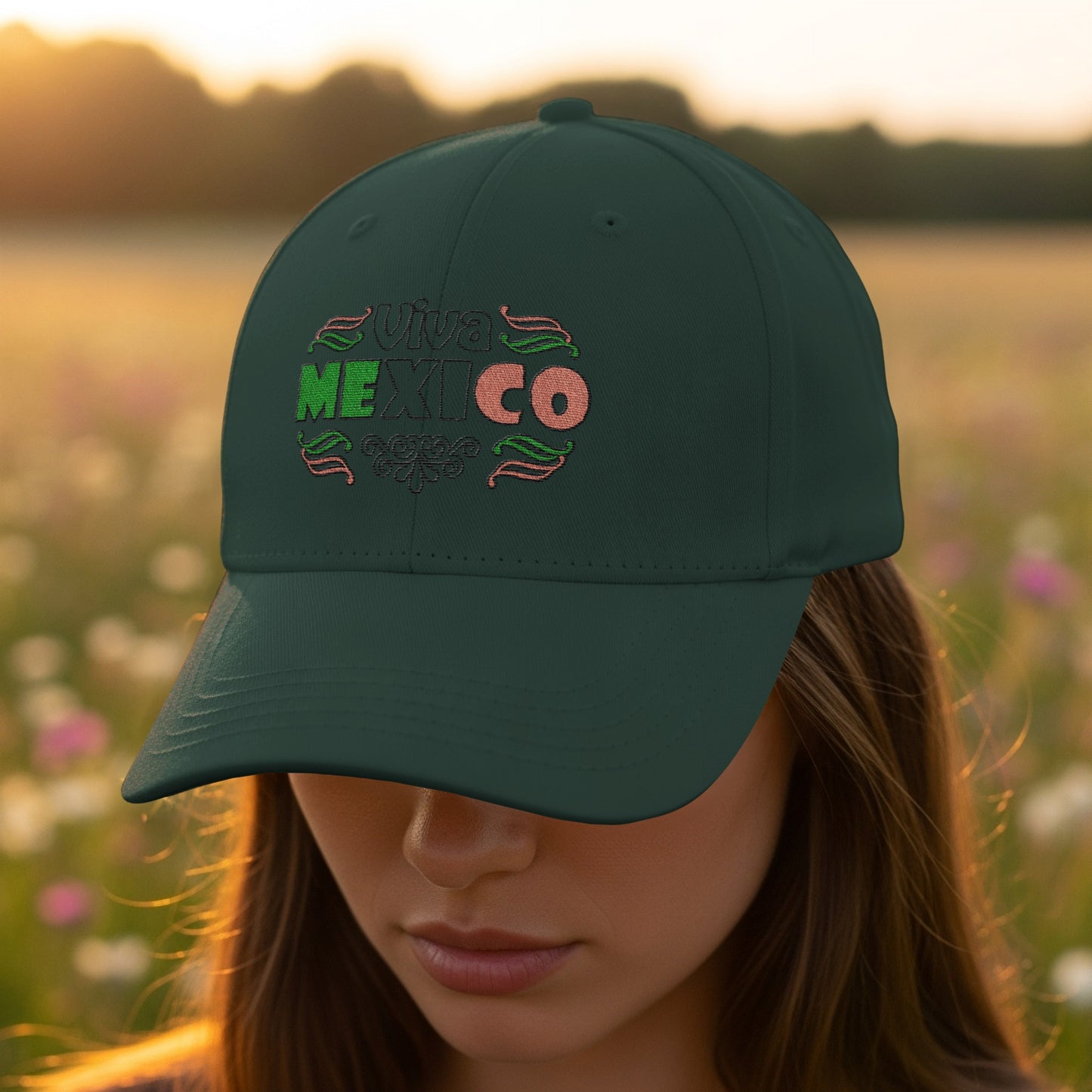 Viva Mexico Embroidered Unisex Cap baseball product