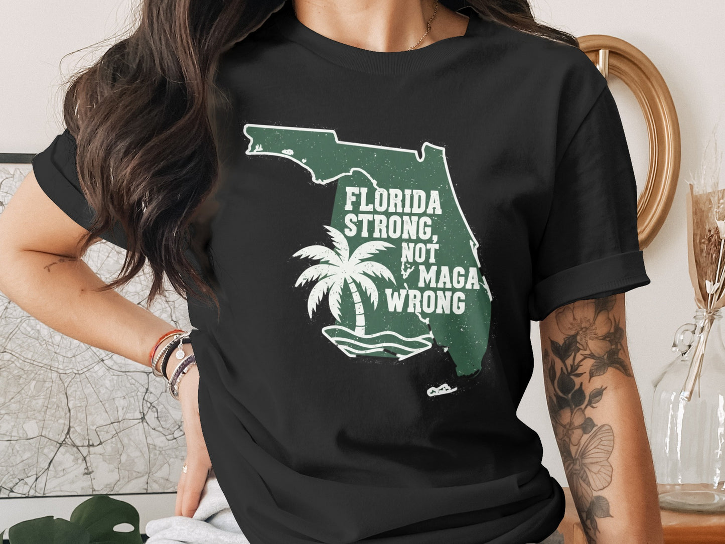 Florida Strong Not Maga Wrong Graphic Tee product